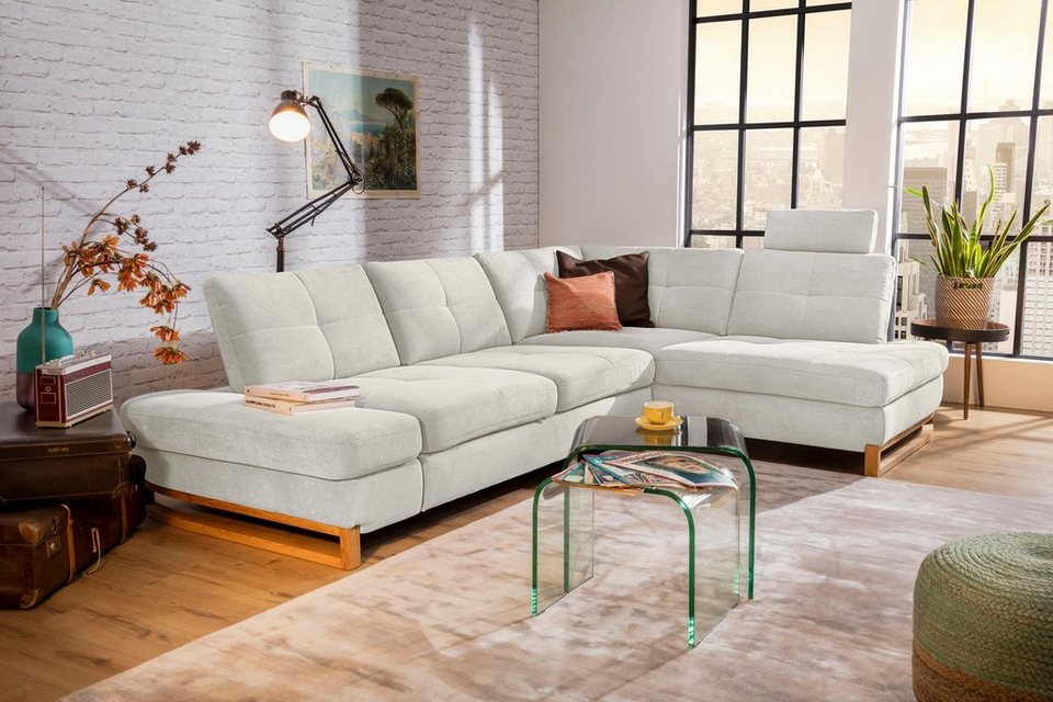 ADA trendline Ecksofa, mit Ottomane, inkl. Bettfunktion sowie Armteil