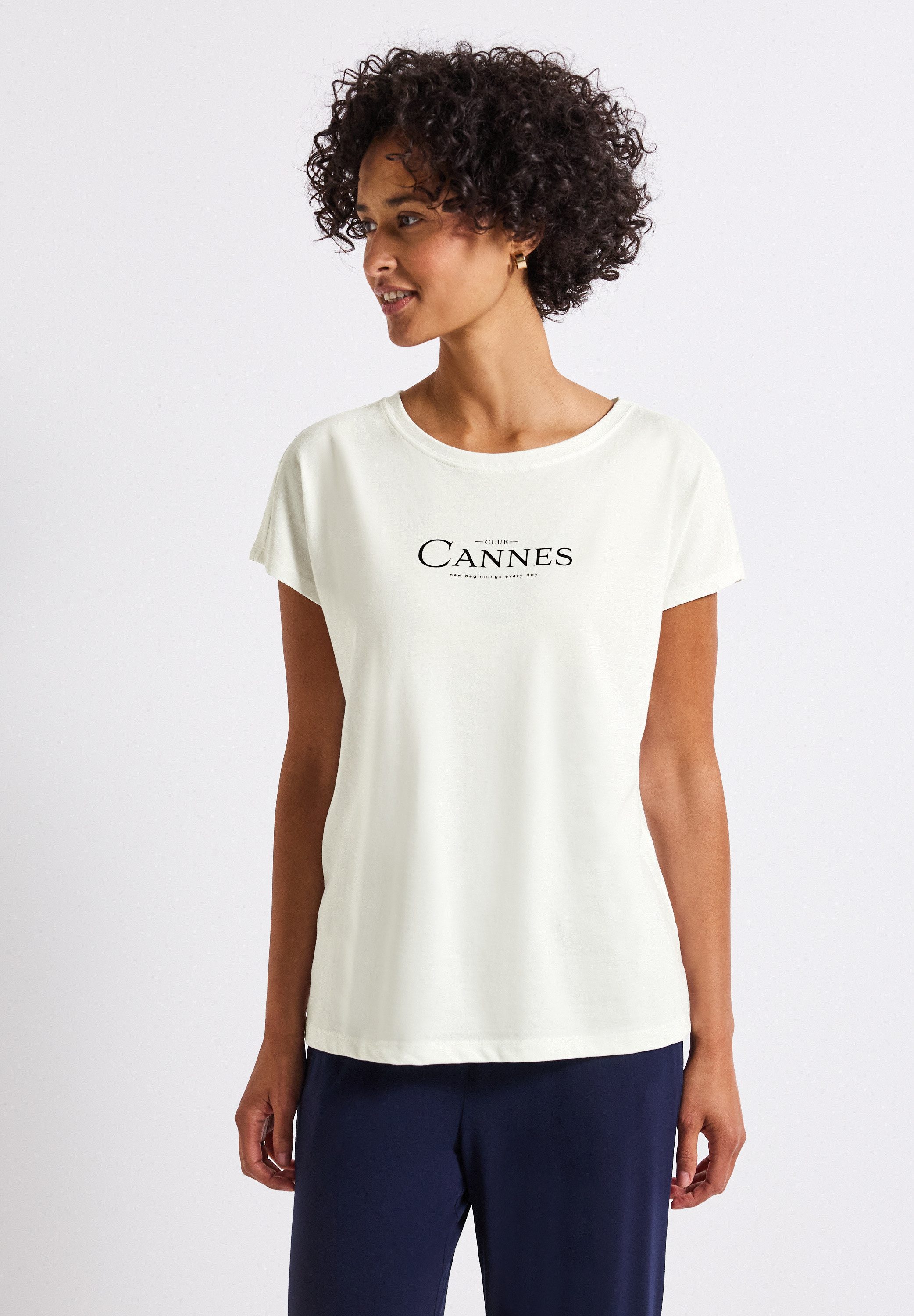 STREET ONE T-Shirt im soften Baumwoll-Mix günstig online kaufen