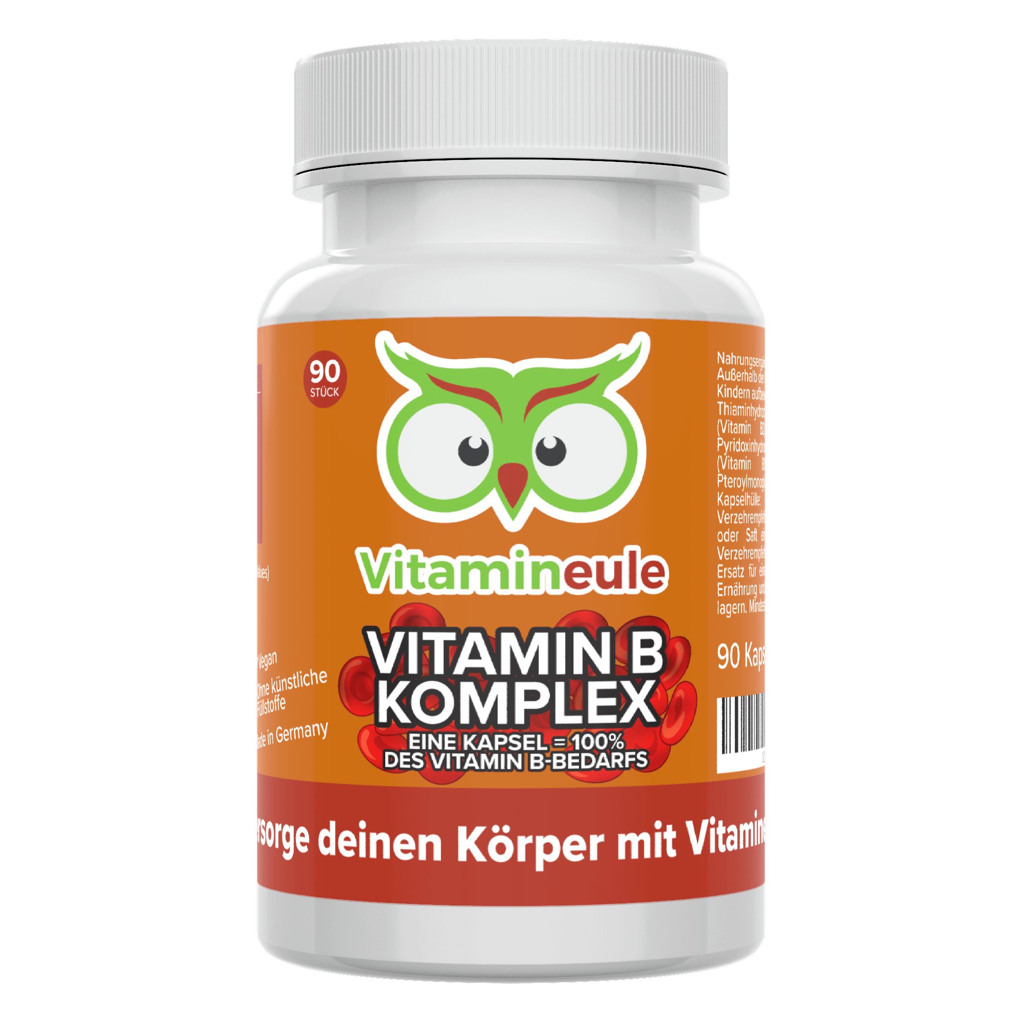 Vitamin B Komplex Kapseln - alle B-Vitamine - Kapsel