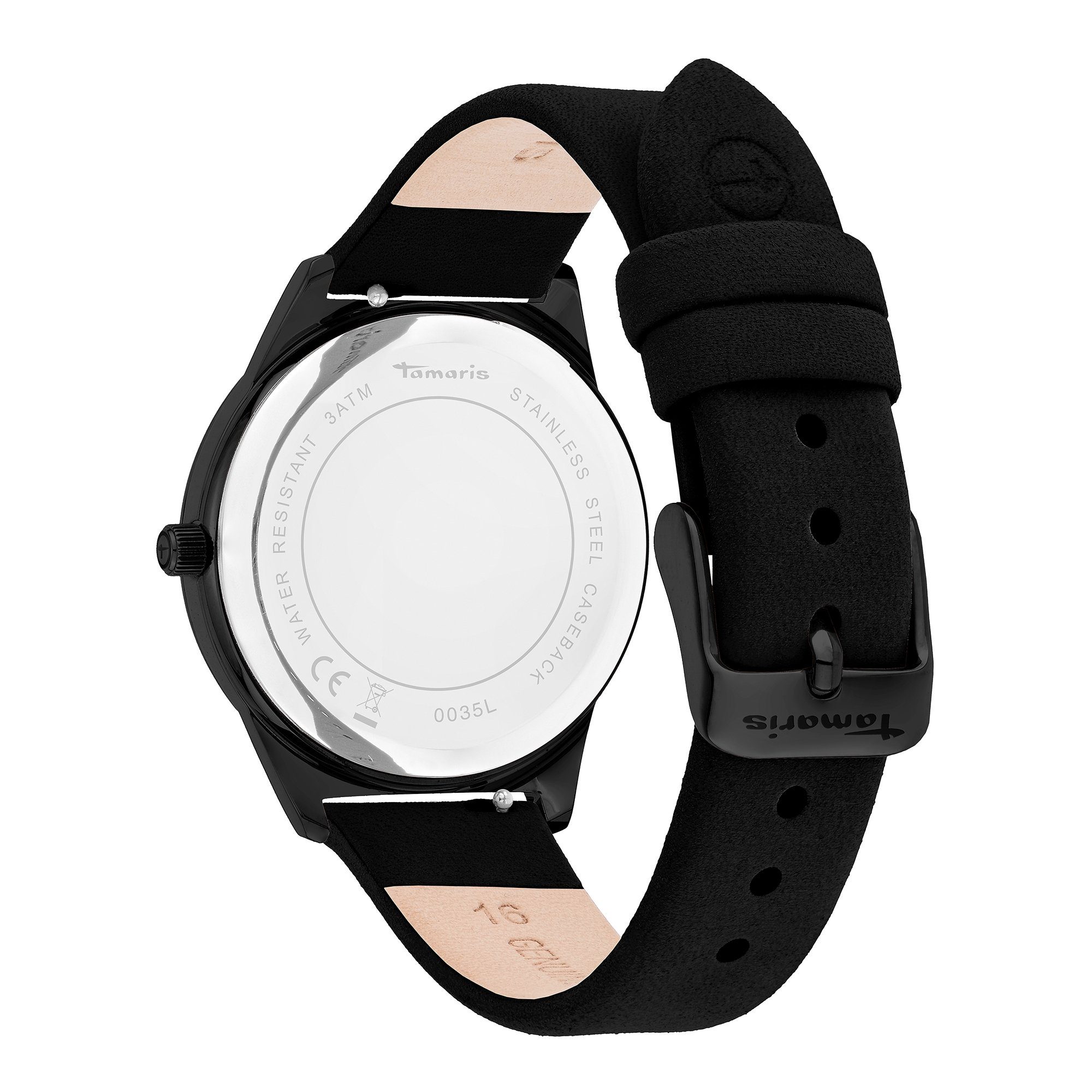 Tamaris Quarzuhr schwarz Armbanduhr