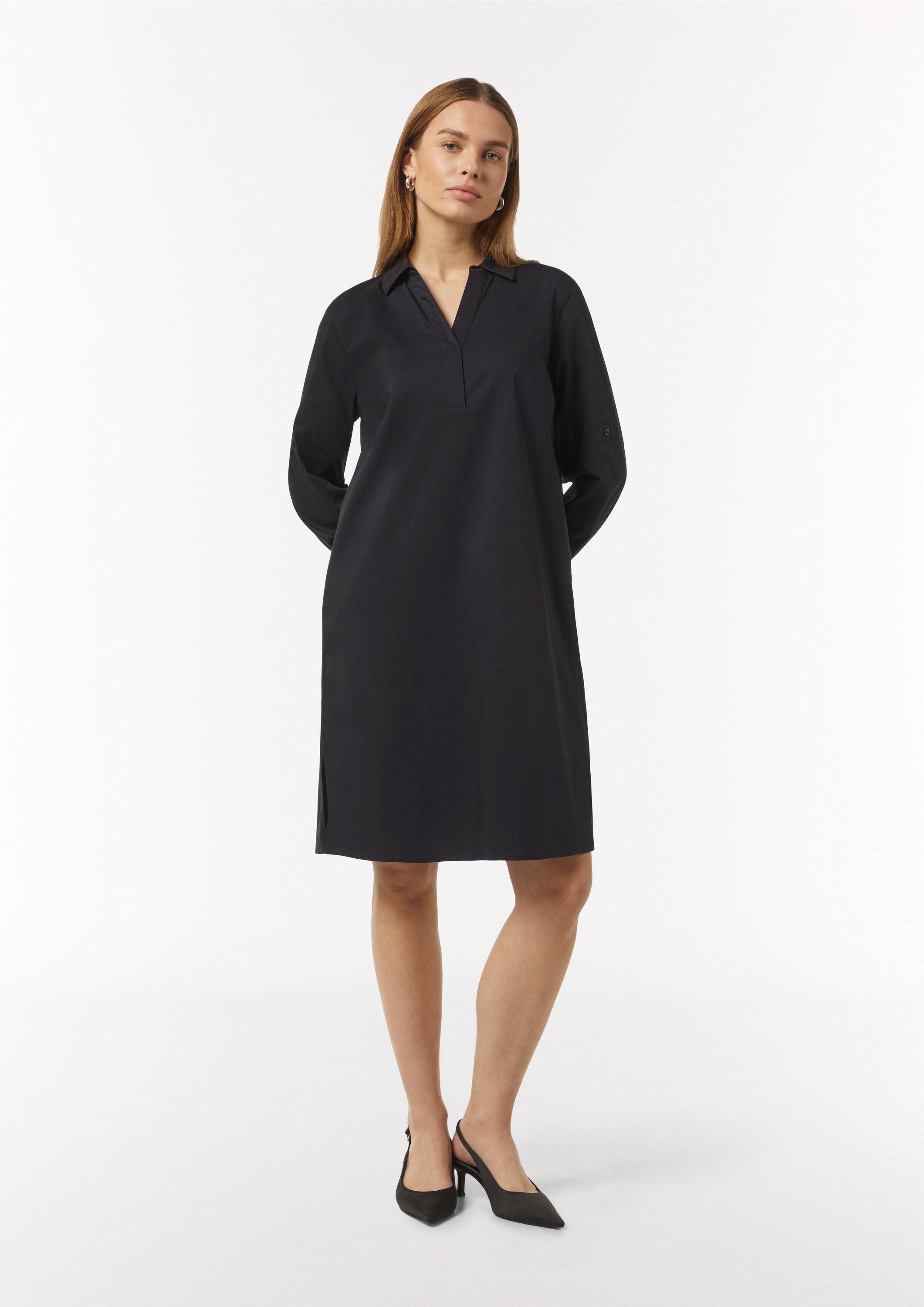 comma Minikleid Kleid Businesskleid mit umschlagbarem Ärmel