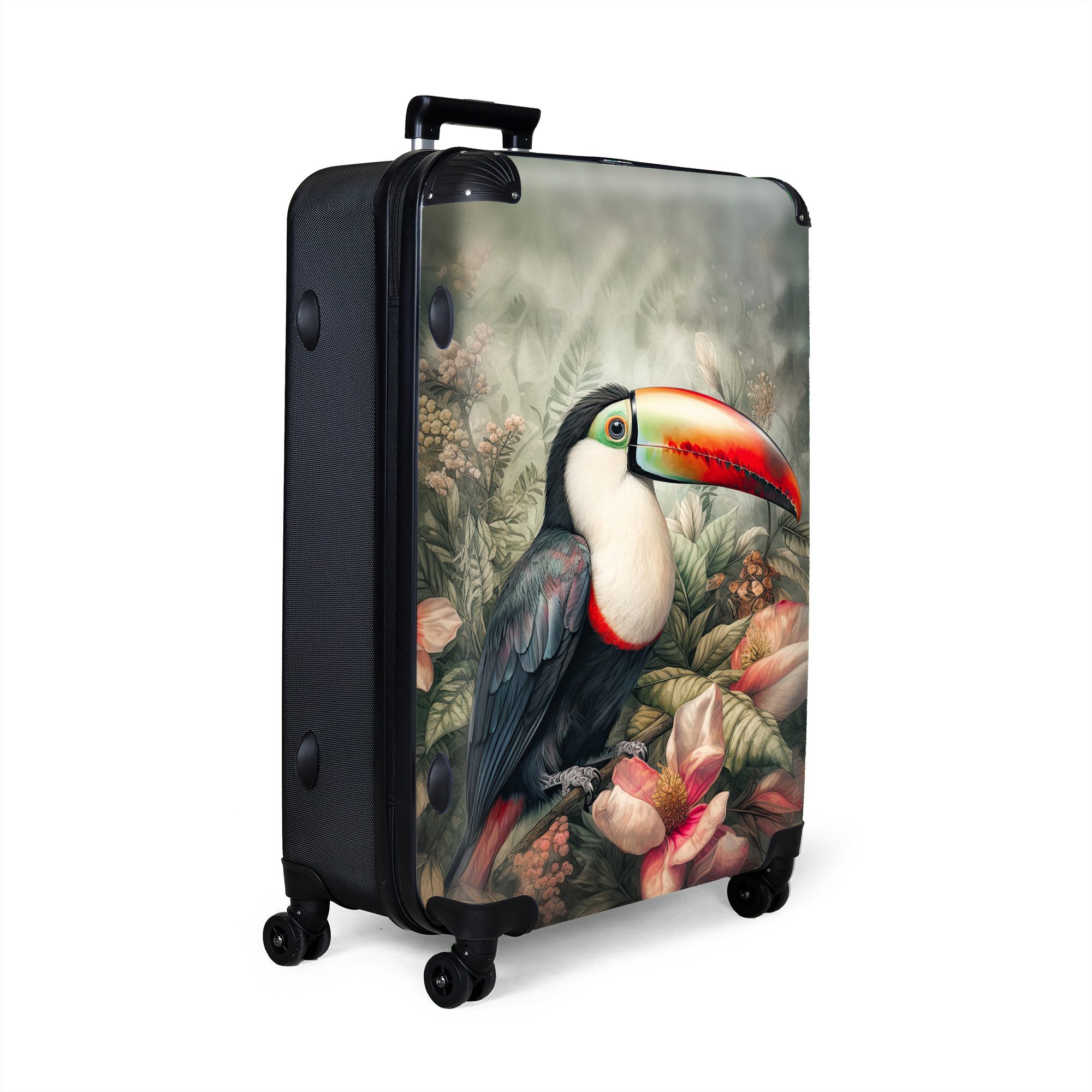 NoBoringSuitcases.com© Hartschalen-Trolley Tukan - Vögel - günstig online kaufen
