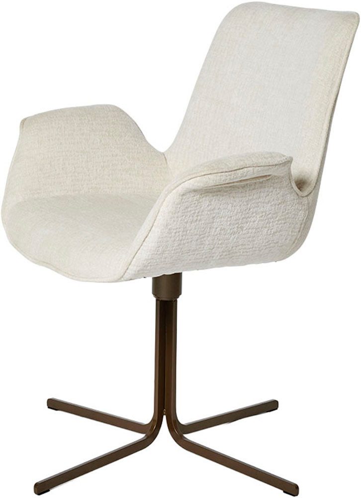 Jahnke Schalenstuhl POLE TWIST, Drehbar, gepolstert, mit Armlehnen, Metallgestell, B:65xT:63xH:85 cm