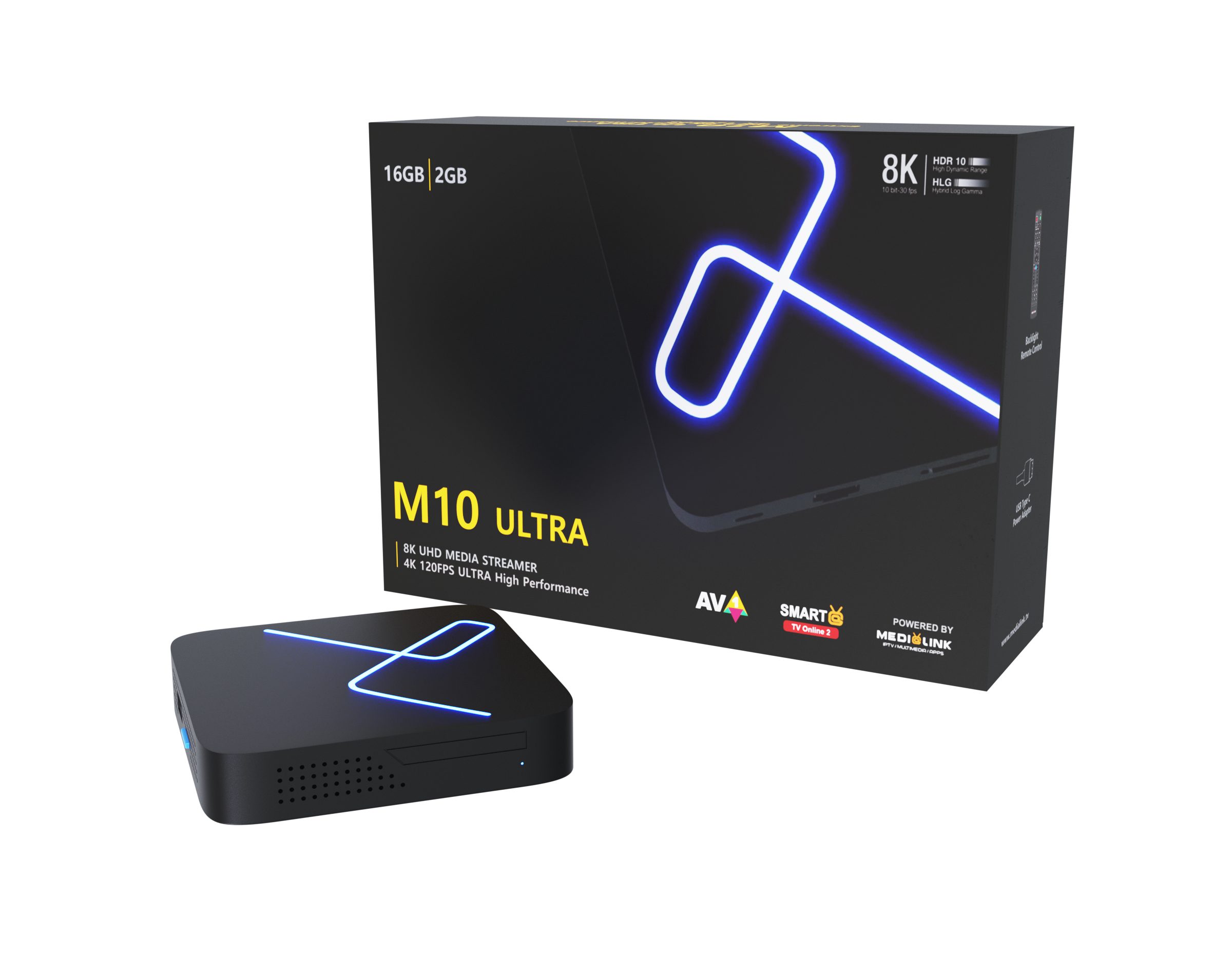 Streaming-Box M10 ULTRA 8K 4K UHD Android 11 5G Dual WiFi IP TV Box Mediaplayer