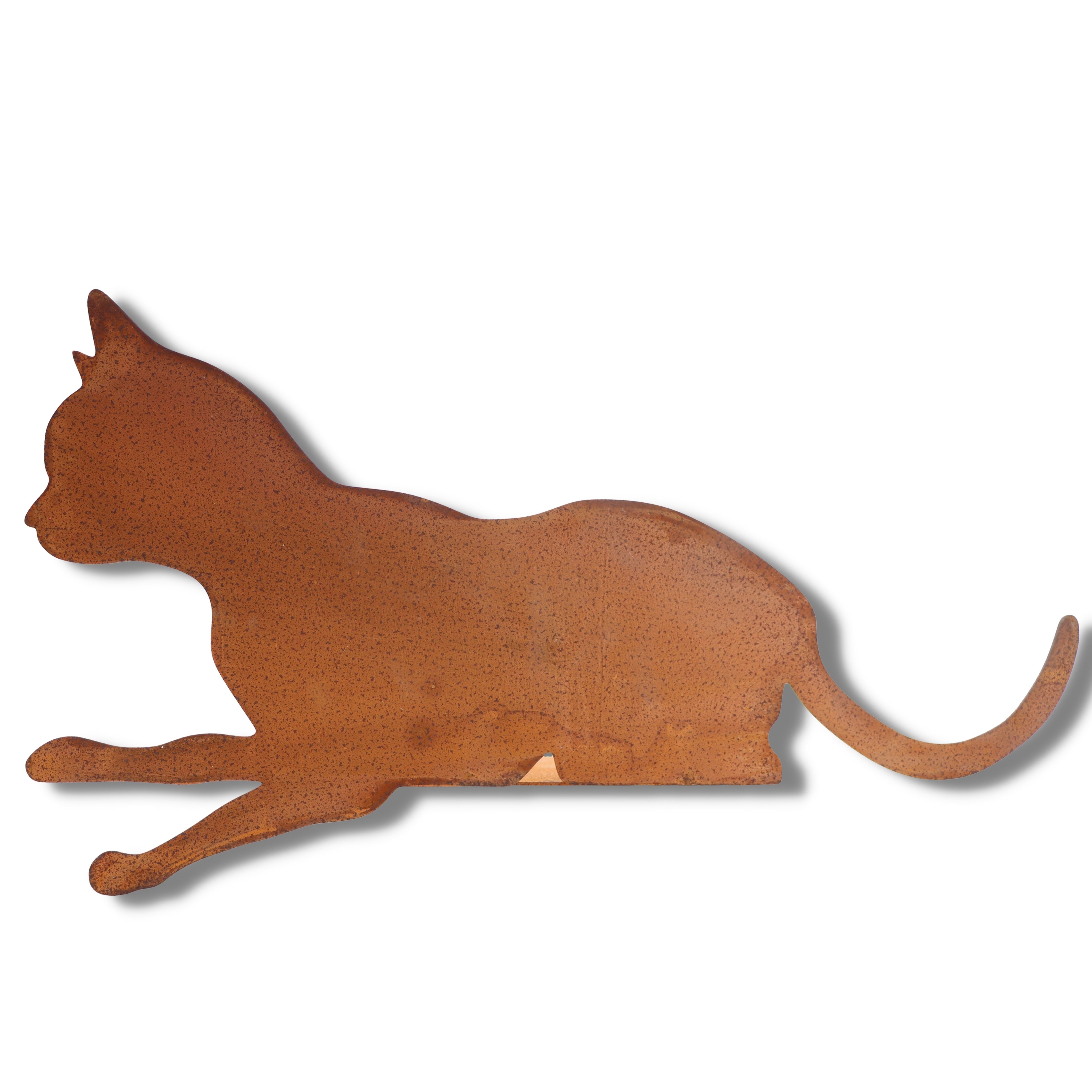 Rostikal Kantenhocker Katze Dekofigur Wohnzimmer Gartendeko günstig online kaufen