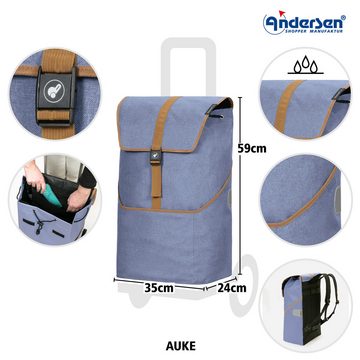 Andersen Einkaufsshopper Unus Shopper mit Tasche Auke in Flieder oder Rubin