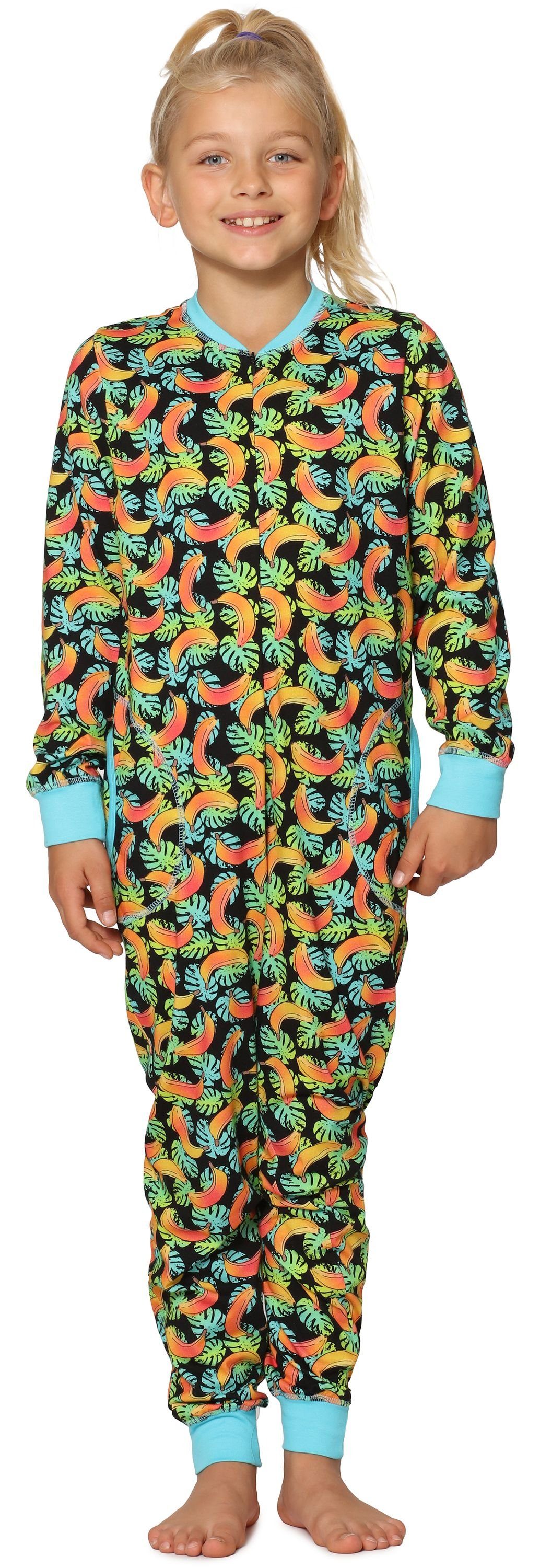 Schlafanzug Schlafanzug Mädchen Style MS10-186 Bananen Türkis Merry Jumpsuit