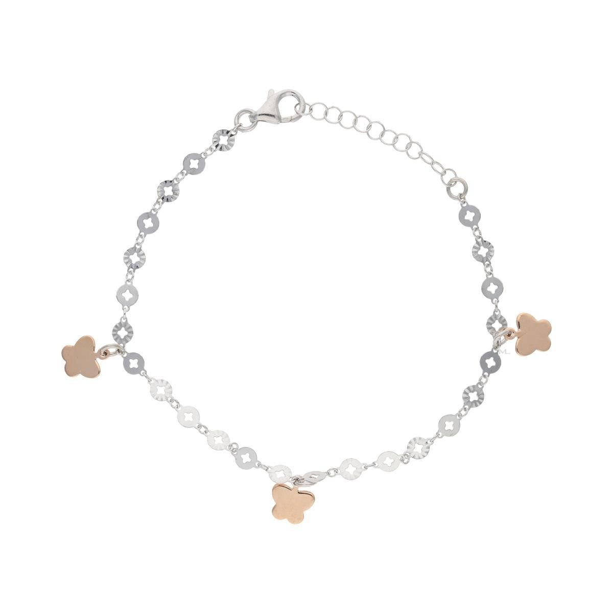 Armband JuwelmaLux Armband 925/000 Sterling Silber bicolor JL47-03-0040