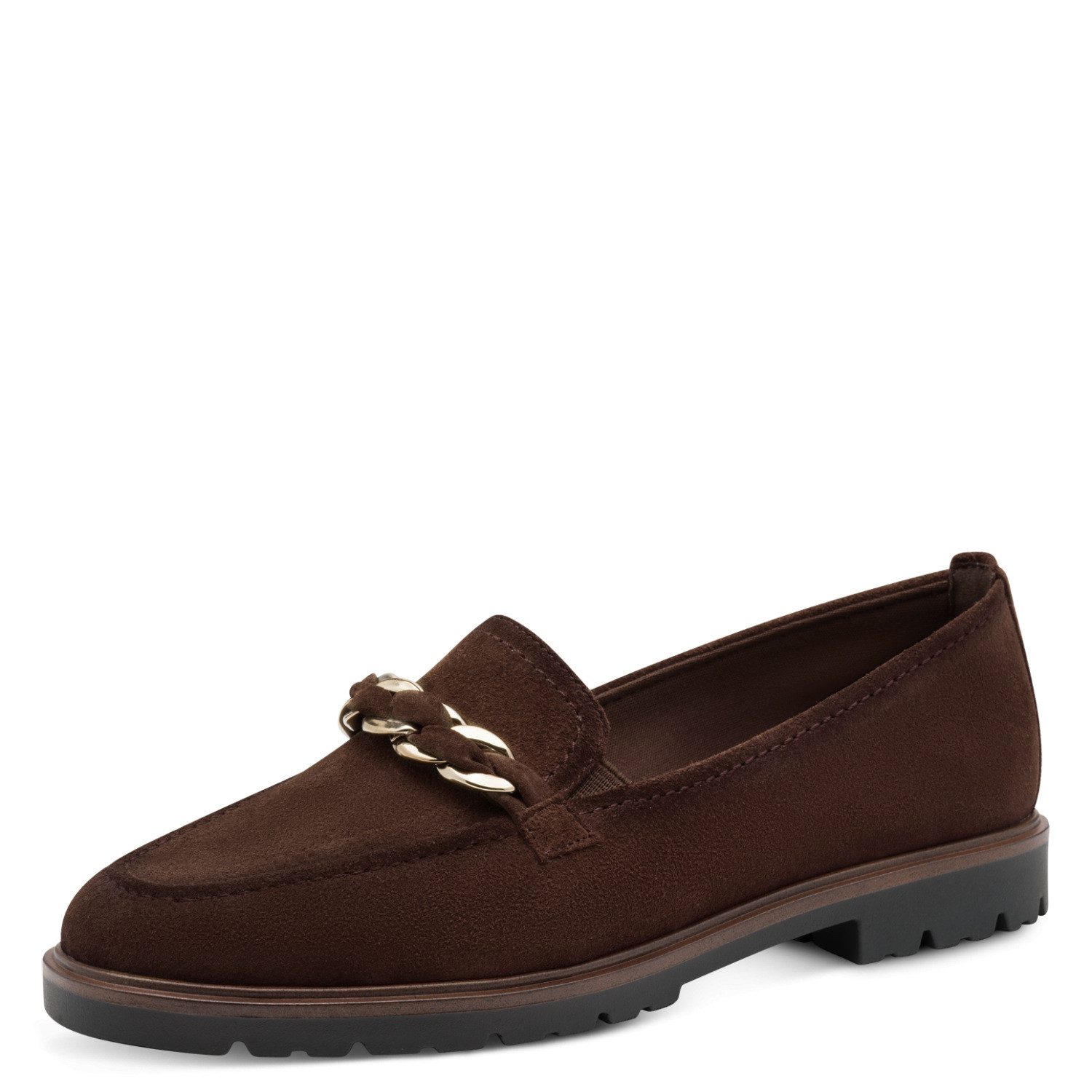 Tamaris Slipper Loafer, Schlupfschuh, Halbschuh mit modischer Zierkette