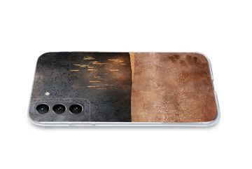 MuchoWow Handyhülle Abstrakt - Gold - Design, Phone Case, Handyhülle Samsung Galaxy S21, Silikon, Schutzhülle
