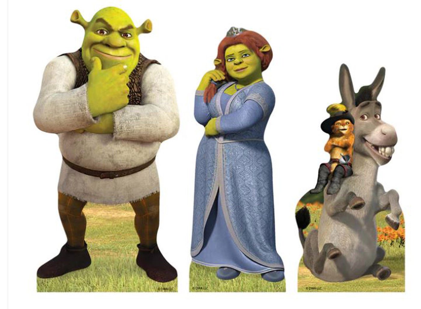 Dekofigur Shrek - 3er Set Tischdekoration