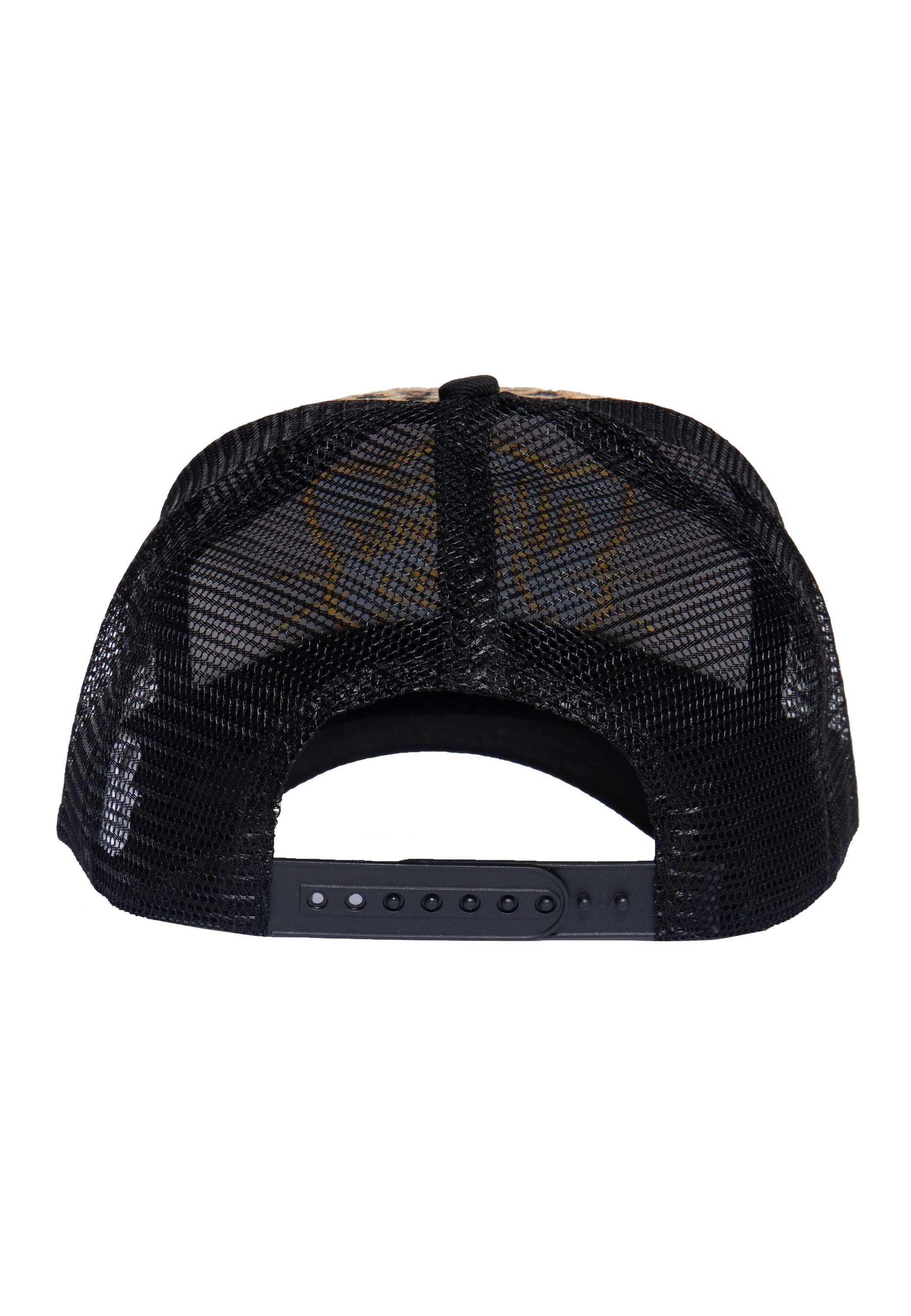 QueenKerosin Trucker Cap Wildcats (1-St) mit Leopardenoptik
