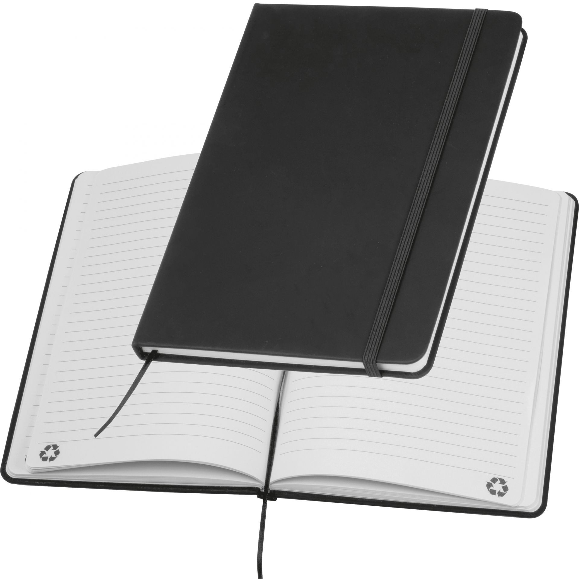 Macma Notizbuch Notizbuch / DIN A5 / Umschlag aus PU / 160 linierte Seiten / Farbe: sc