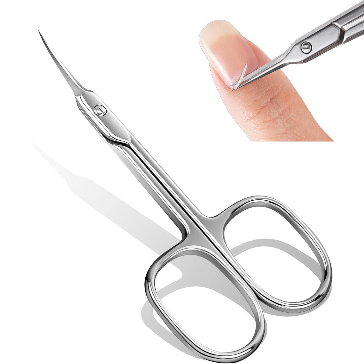 LuxusKollektion Nagelhautzange Nagelhautschere gebogen Präzisionsspitze