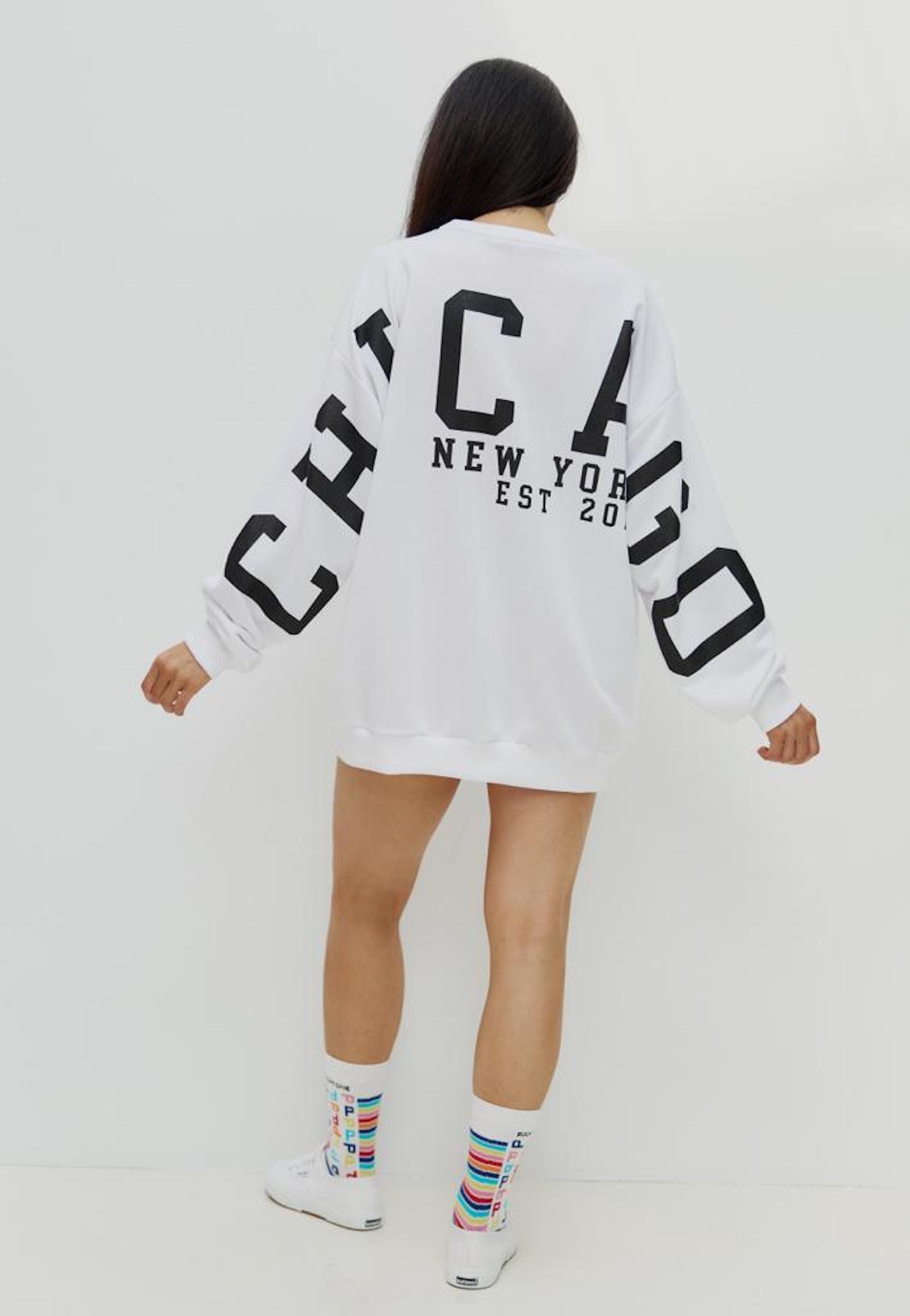 Worldclassca Longsweatshirt Worldclassca Oversized Sweatshirt CHICAGO günstig online kaufen