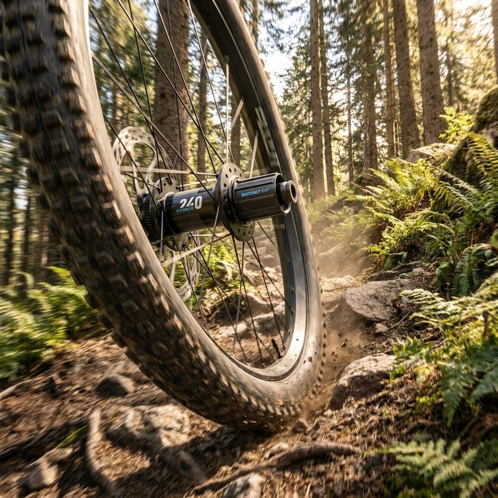 DT Swiss Laufrad DT Swiss Nabe MTB Hybrid HR 240 EXP 32 Loch Schwarz - maximale Perform