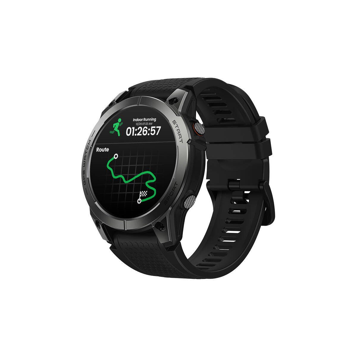 Zeblaze Zeblaze Stratos 3 Pro Smartwatch AMOLED GPS Schwarz Smartwatch, 1-tlg.
