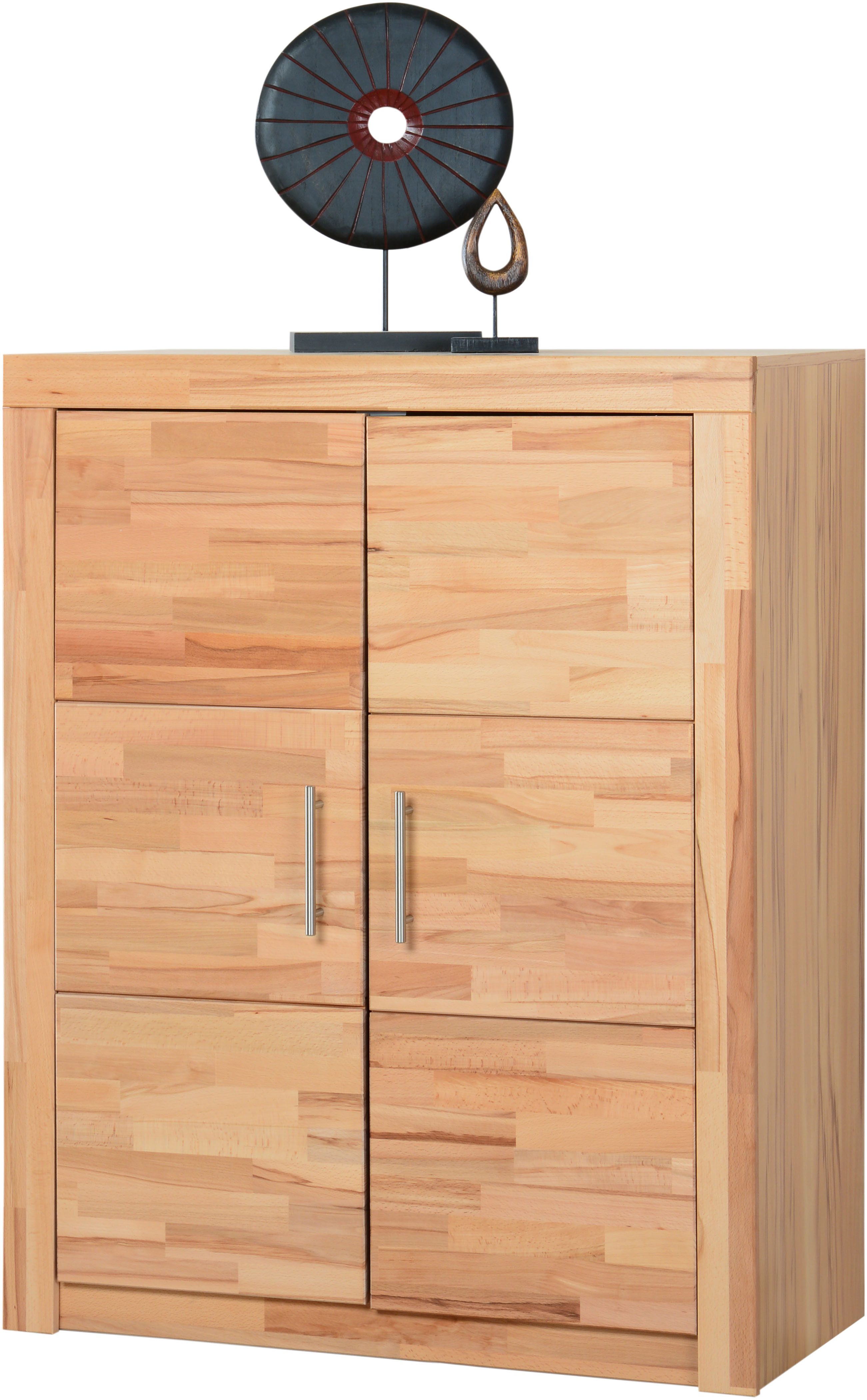 VOGL Möbelfabrik Aktenschrank Toronto in 2 Breite, 3 Fächer, teilmassiv, Höhe 119 cm, Made in Germany