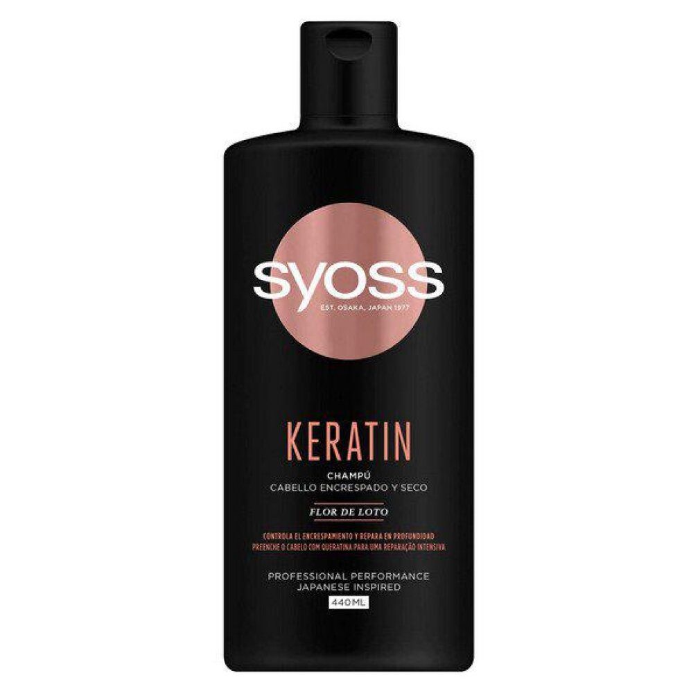 Syoss Haarshampoo Keratin Champú Cabello Encrespado y Seco 440ml