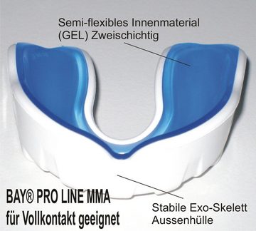 BAY-Sports Zahnschutz Kinder ProLine Gel Zahnschützer Mundschutz Boxen, Zweischichtig