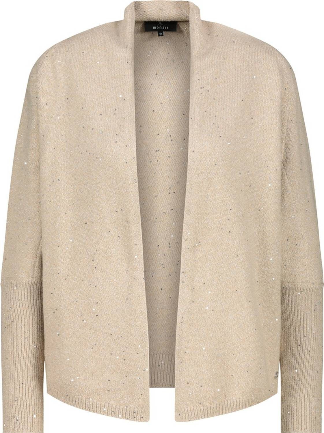 Monari Parka Glitzer-Cardigan Glänzende Pailletten verleihen dem Look das gewisse Etwas