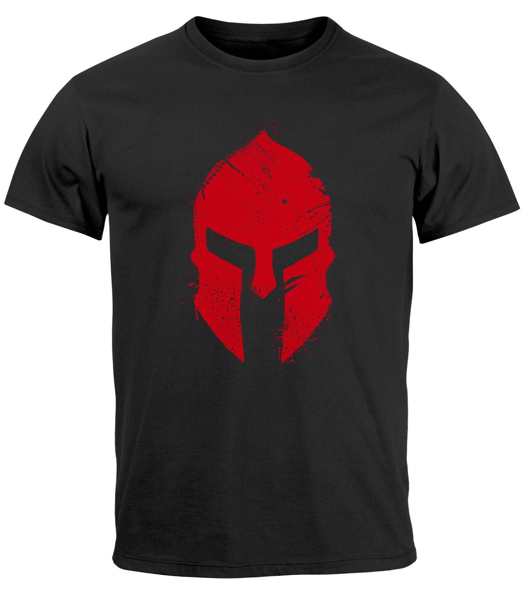 Neverless Print-Shirt Herren T-Shirt Print Sparta-Helm günstig online kaufen