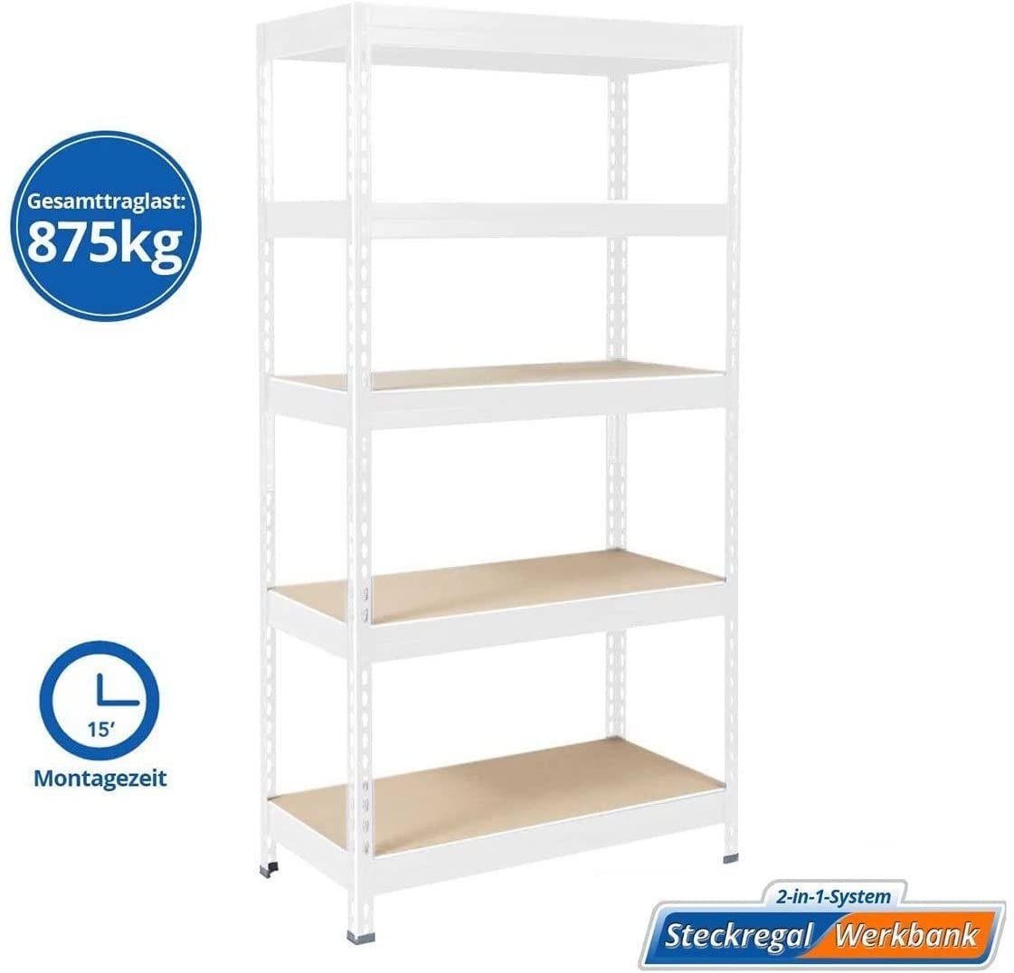 Karat Schwerlastregal Steckregal, Weitspannregal für Garage, Keller