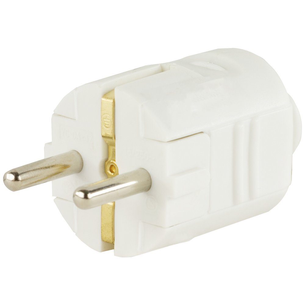 REV REV 0512010777 Schutzkontaktstecker Kunststoff 250 V Weiß IP20 ...