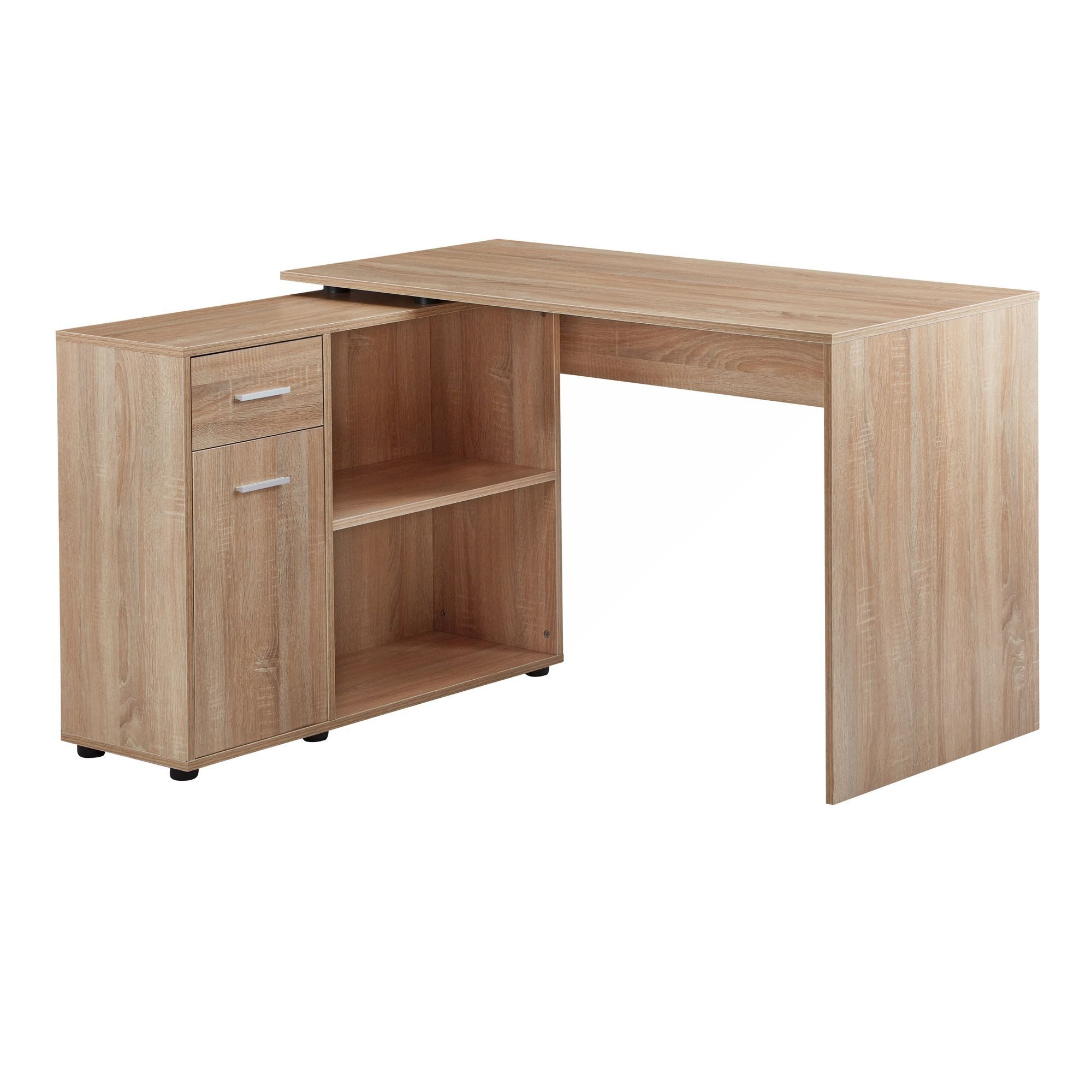 Schreibtisch Design Eckschreibtisch mit Regal Sonoma 120 x 75,5 x 106,5 cm