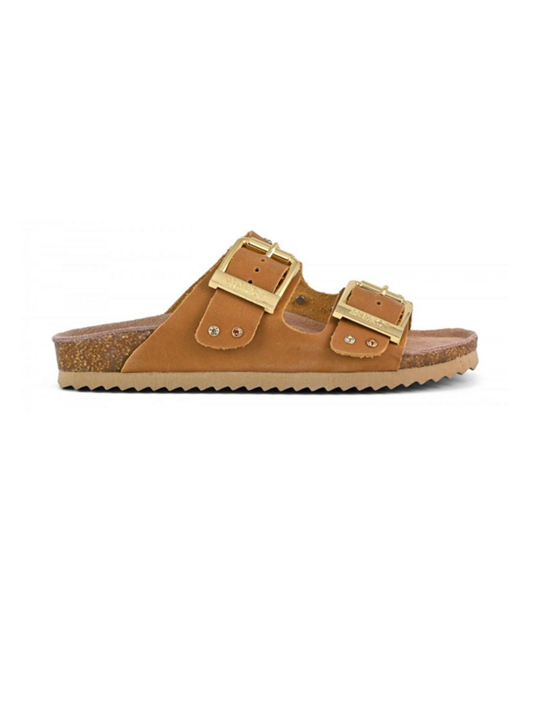 Colors of California two buckle sandal nubuck stras Sandale
