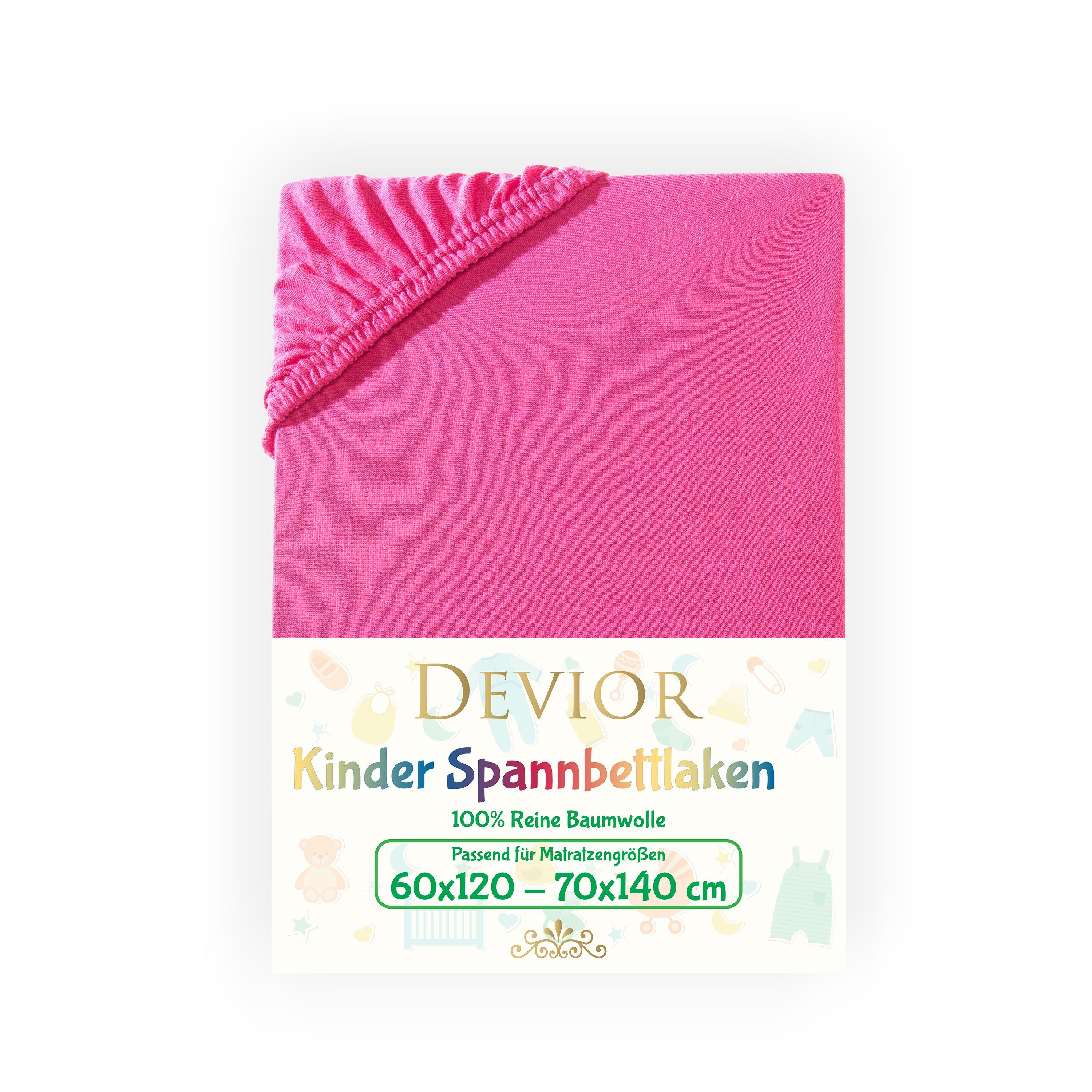 Devior Spannbettlaken Kinder Spannbetttuch 60x120 - günstig online kaufen