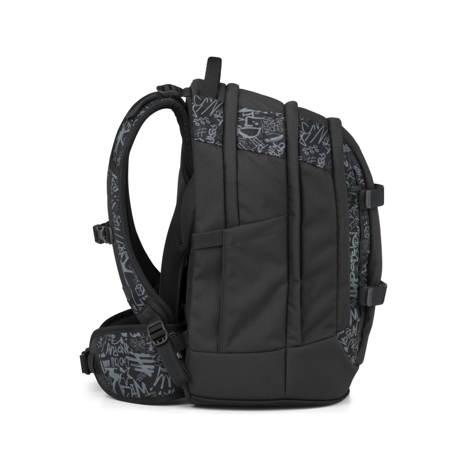 Satch Schulranzen Schulrucksack-Set PACK Street Ink 2-teilig (2-teilig), ergonomisch, Your-Size-System, 5 Fächer – Bild 5 von 5