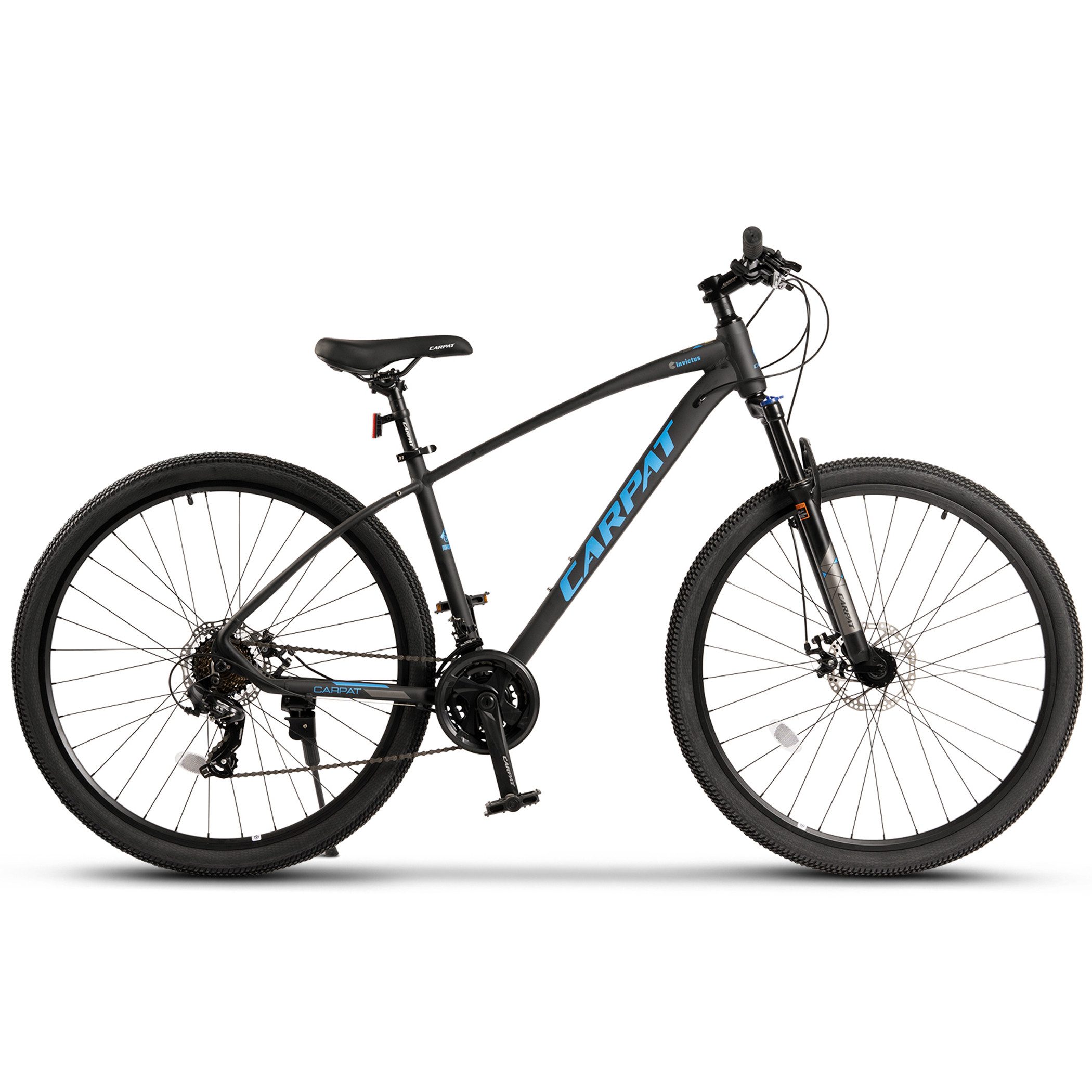 CARPAT SPORT Mountainbike 27,5 29 Zoll MTB Fahrrad für Herren Damen, 21 Gang Shimano TZ Tourney Schaltwerk, Kettenschaltung, (Aluminium Rahmen, Mechanische Scheibenbremse), Hardtail Fahrrad