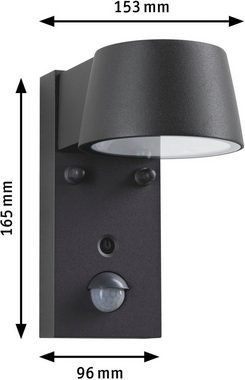 Paulmann Außen-Wandleuchte Capea, LED fest integriert, Warmweiß, insektenfreundlich