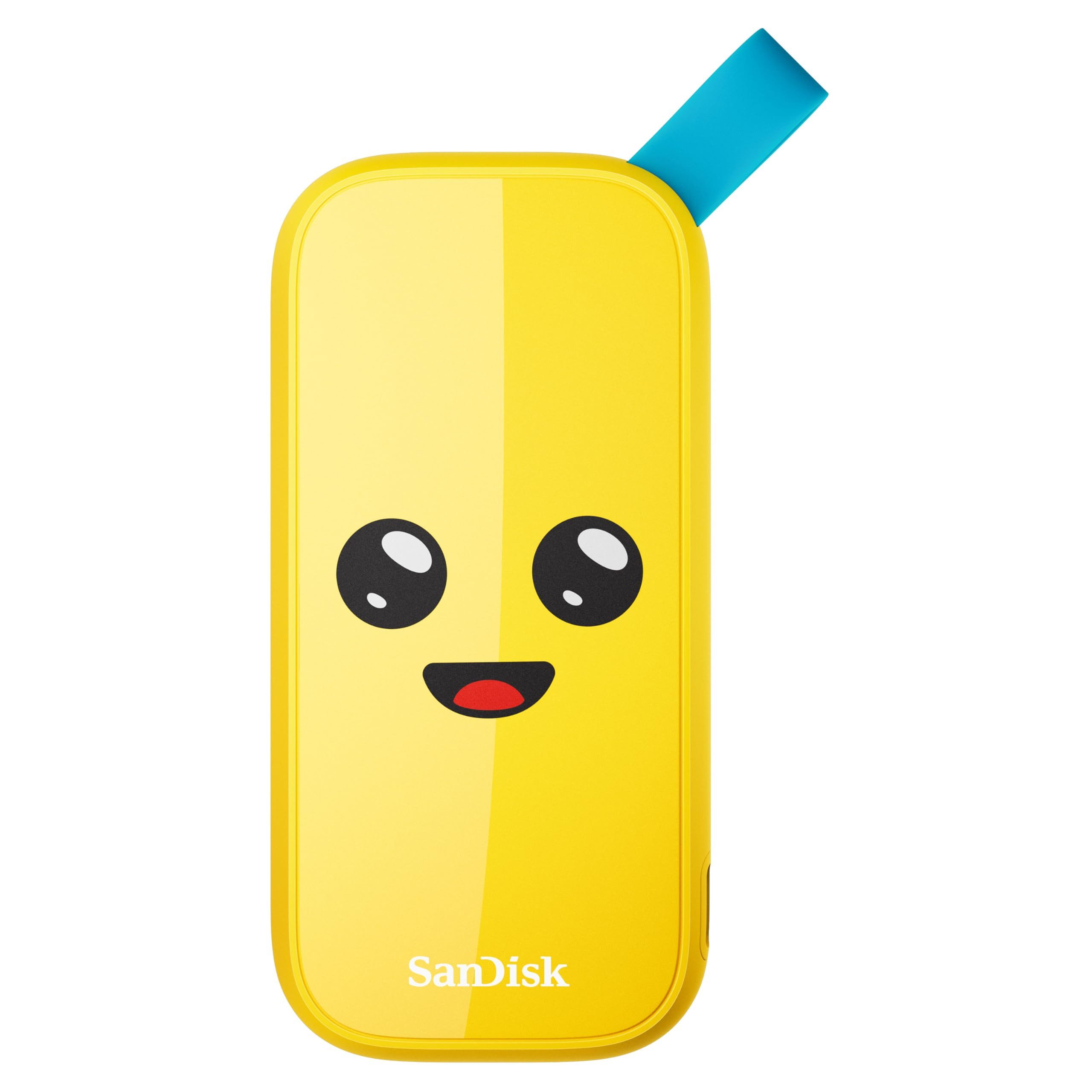 Sandisk SanDisk Fortnite® Peely™ Edition HDD-Festplatte, Mit Peely™ Design, USB Typ-C, 1 TB, Lesegeschwindigkeit 800MB/s