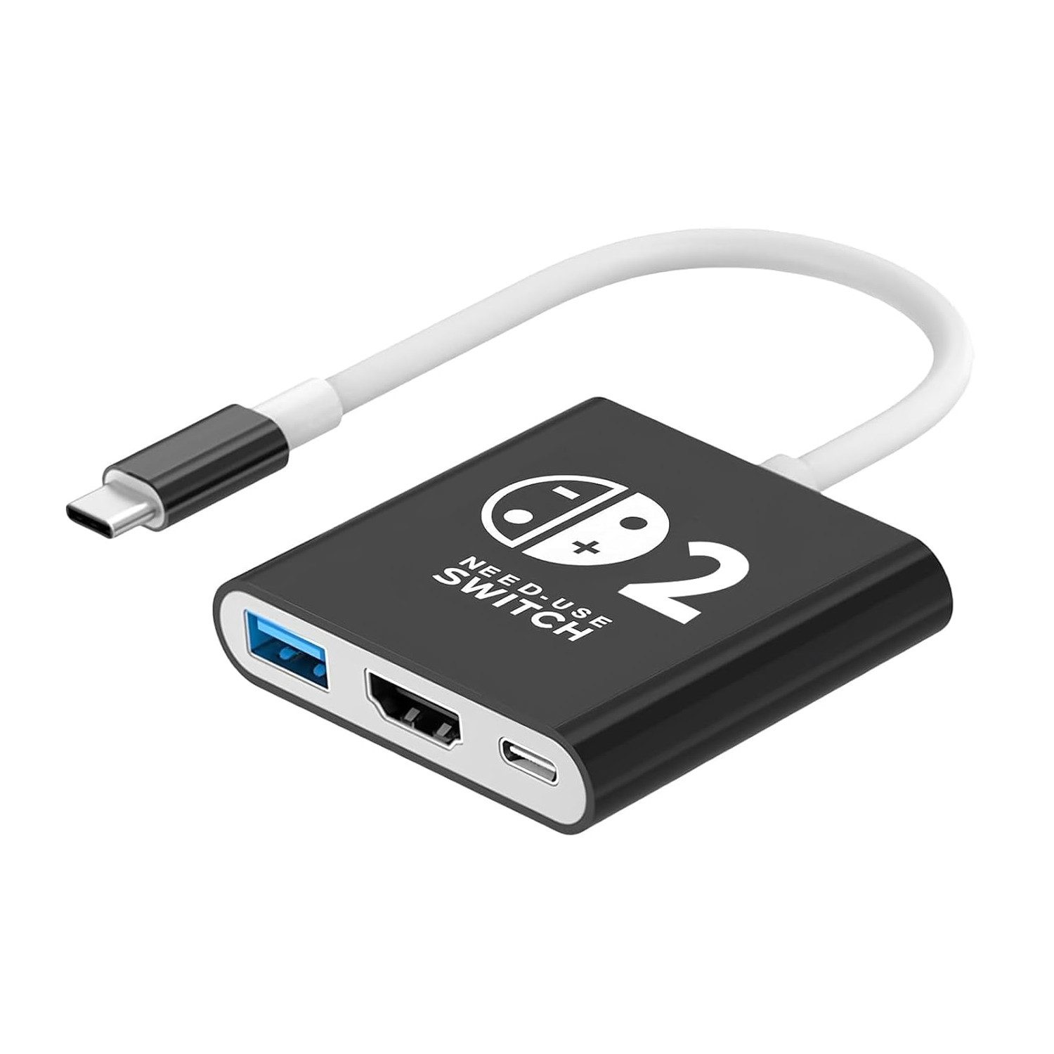 TUWENA Switch 2 TV Dock, Docking Station, 3 in 1 Tragbarer Ladeständer Zubehör Nintendo (mit 4K HDMI/USB 3.0/PD 100W Port)