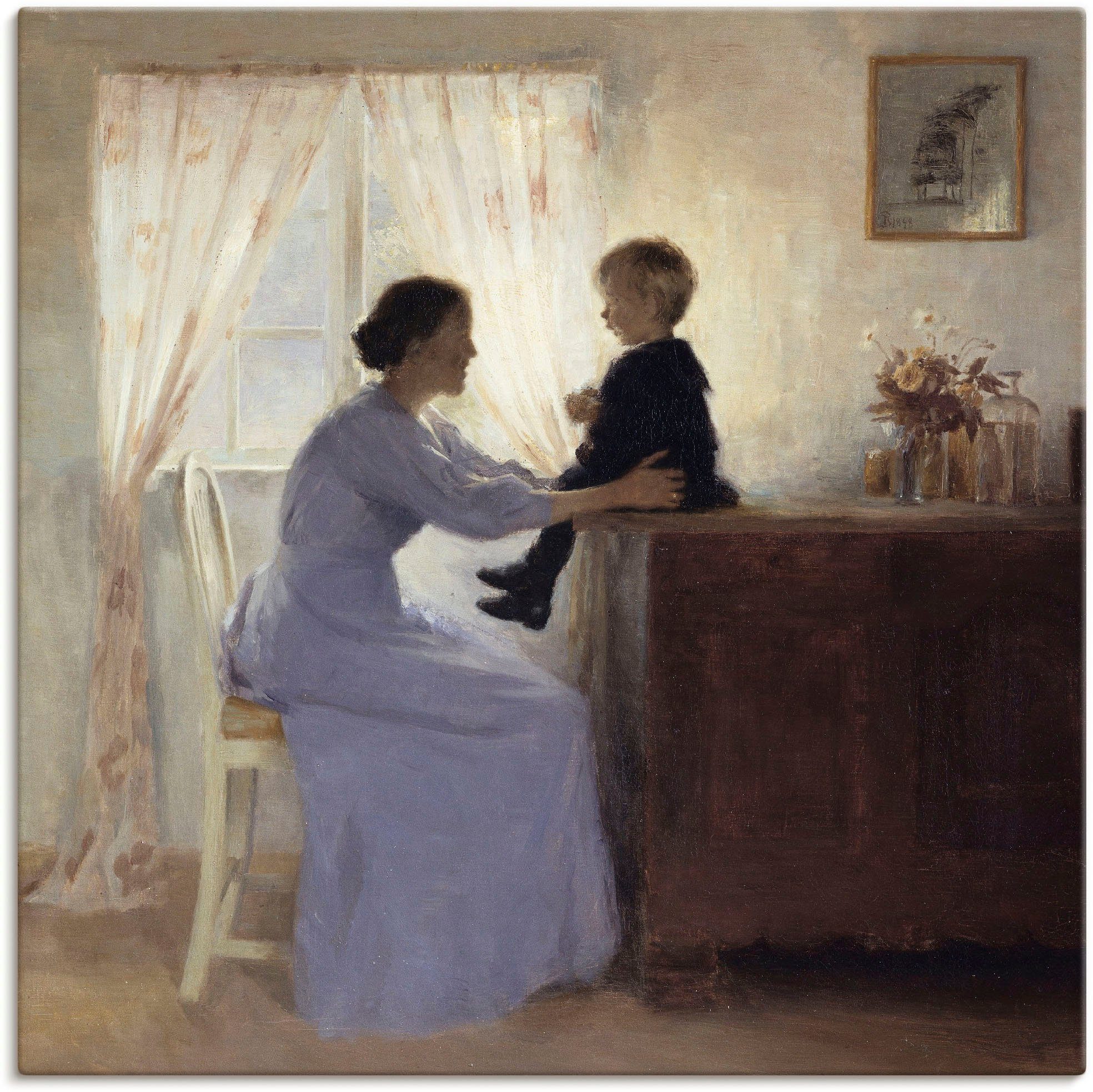 Artland Wandbild Mutter und Kind. 1898, Frau (1 St), als Alubild,  Leinwandbild, Wandaufkleber oder Poster in versch. Größen