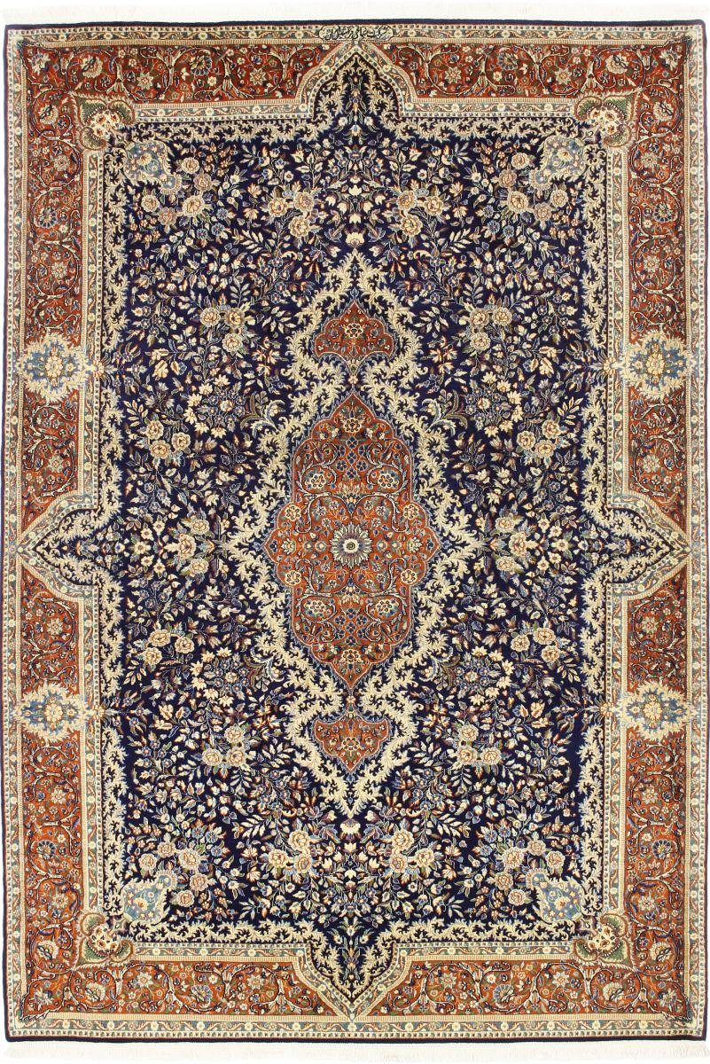 Orientteppich Kerman Rafsanjan Sherkat 196x284 Handgeknüpfter Orientteppich, Nain Trading, rechteckig, Höhe: 12 mm