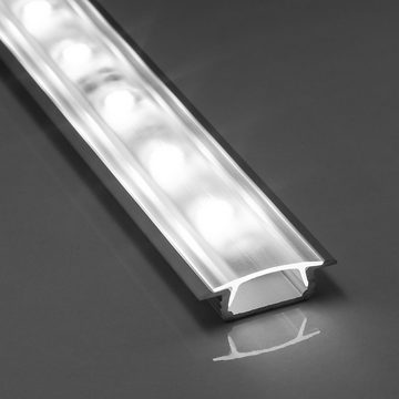SO-TECH® LED-Stripe-Profil 25 Stück LED-Aluprofil 44, 55, 66 oder 99, Länge je 2 m, Abdeckung opal oder klar, versch. Ausführungen