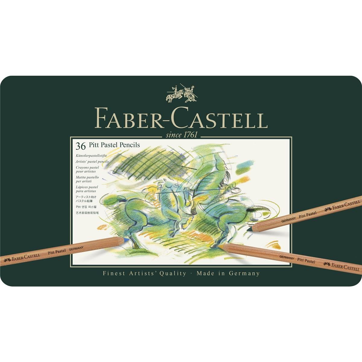 Faber-Castell Künstlerstift Faber-Castell Pitt Pastel Farbstift - 36er Metalletui