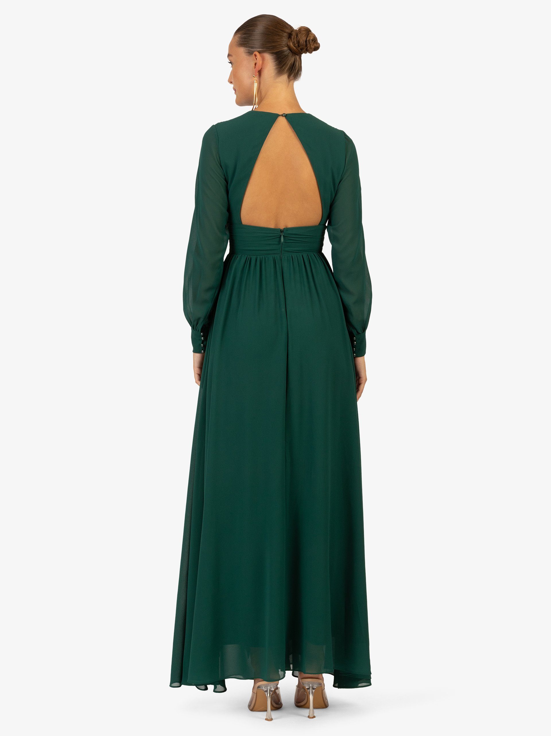 Kraimod Abendkleid Abendkleid mit geschlitzten lange Ärmeln
