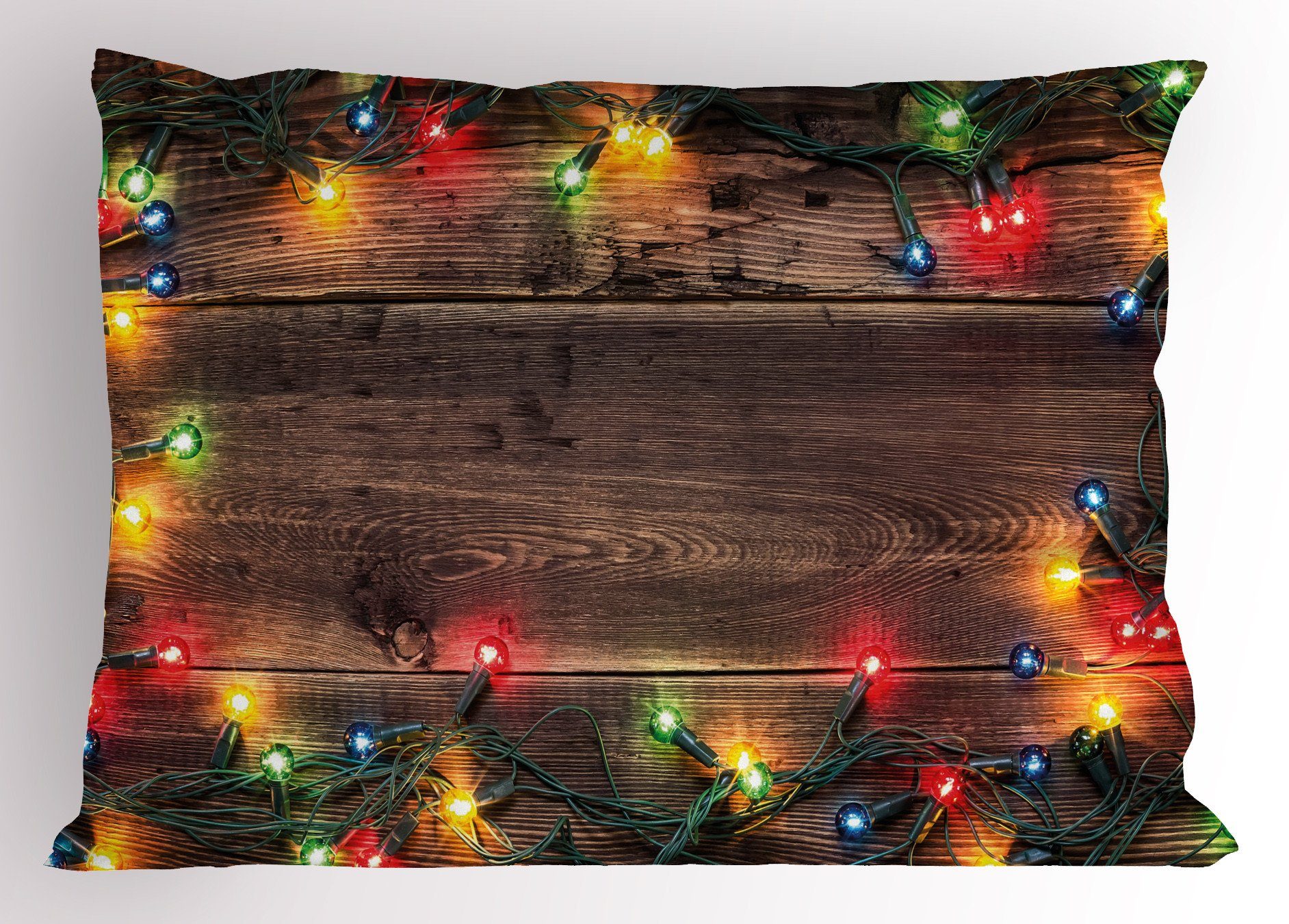 Stück), Size Abakuhaus Weihnachten Kissenbezüge Gedruckter Landschaft Dekorativer Kissenbezug, (1 King Standard