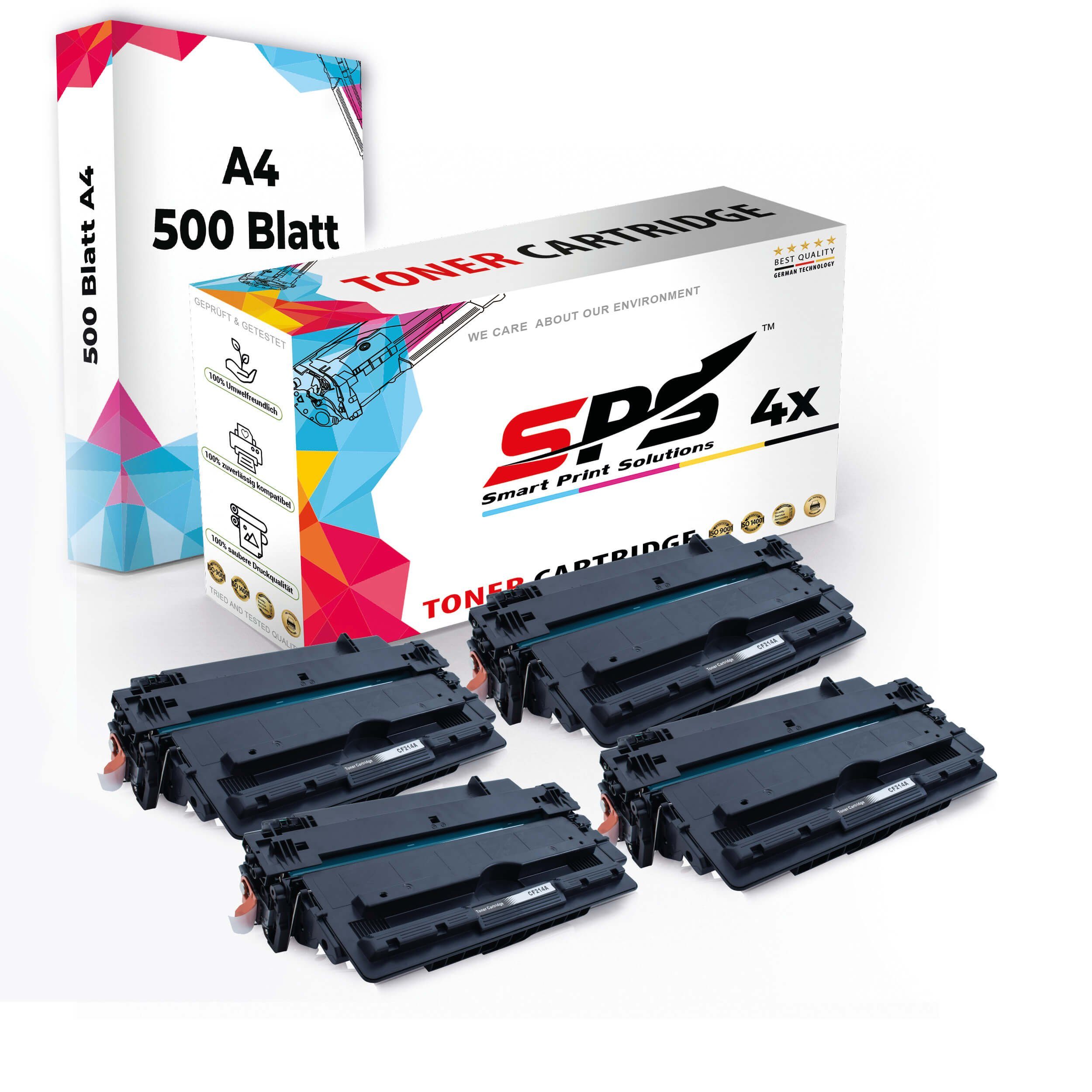 SPS Tonerkartusche Druckerpapier A4 + 4x Multipack Set Kompatibel für HP LaserJet Managed, (4er Pack) | Tonerpatronen