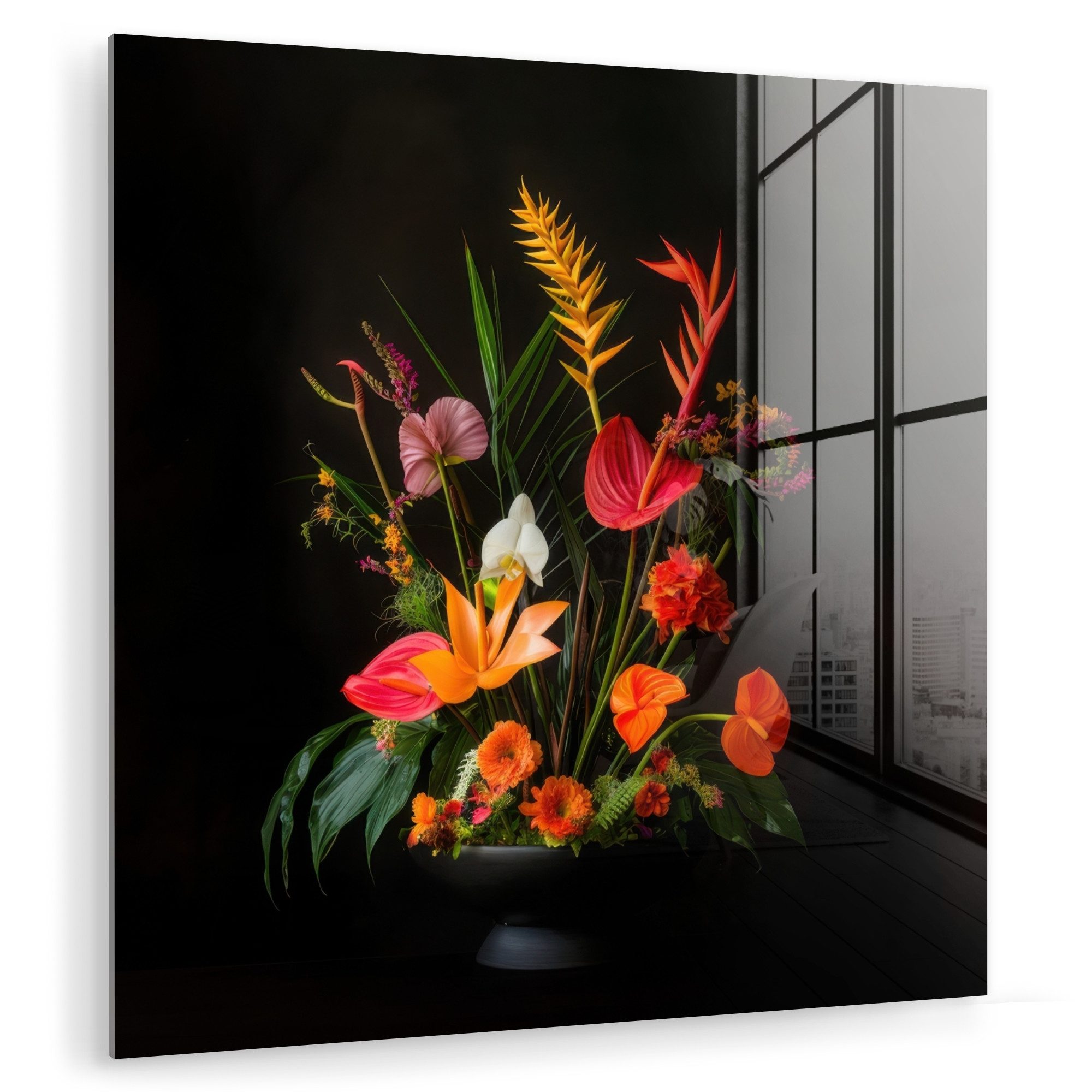 MuchoWow Acrylglasbild Schale - Strauß - günstig online kaufen