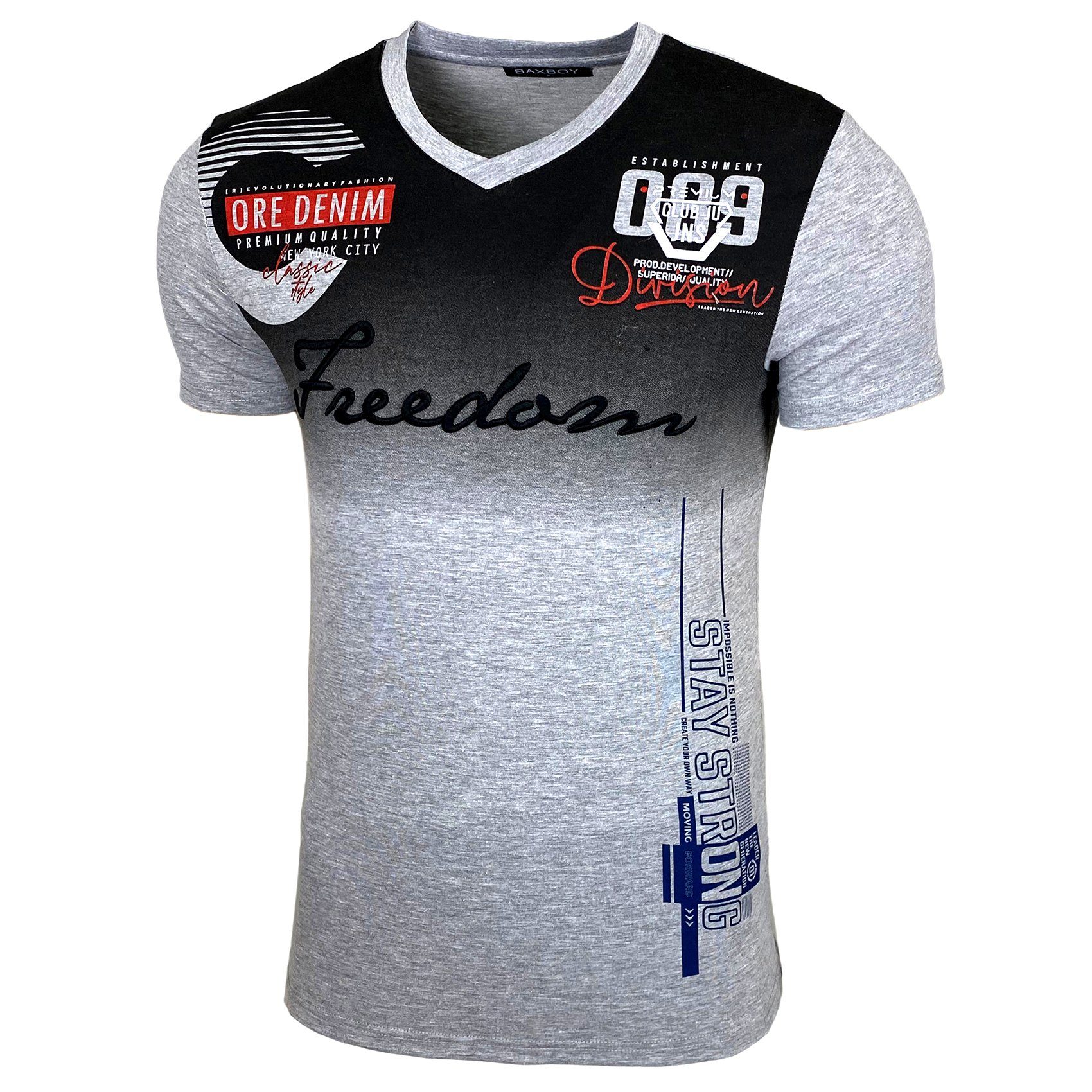 Baxboy T-Shirt T-Shirt »Freedom« mit sportiven günstig online kaufen