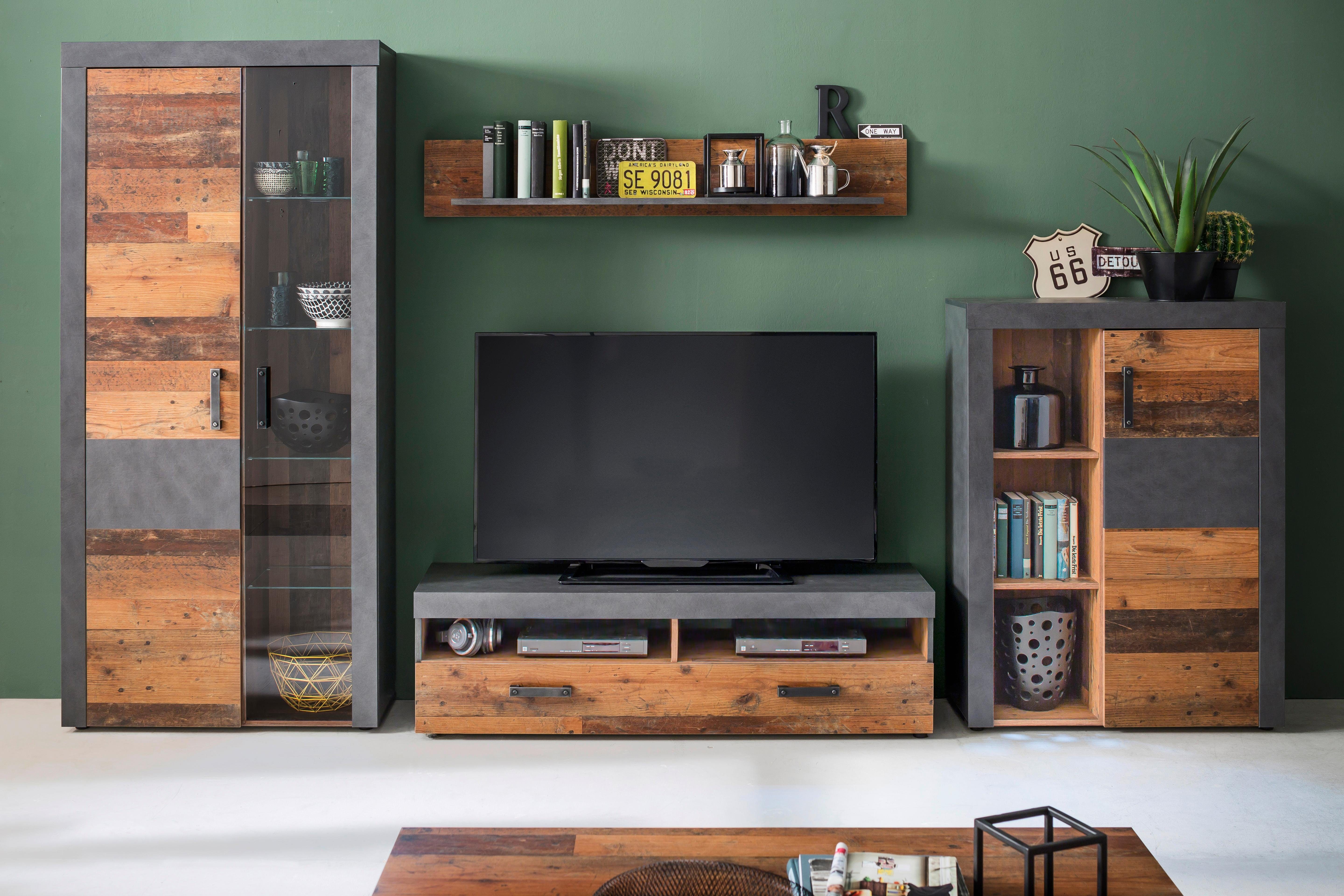 trendteam Wohnwand »Indy«, (Set, 4-tlg) - trendteam
