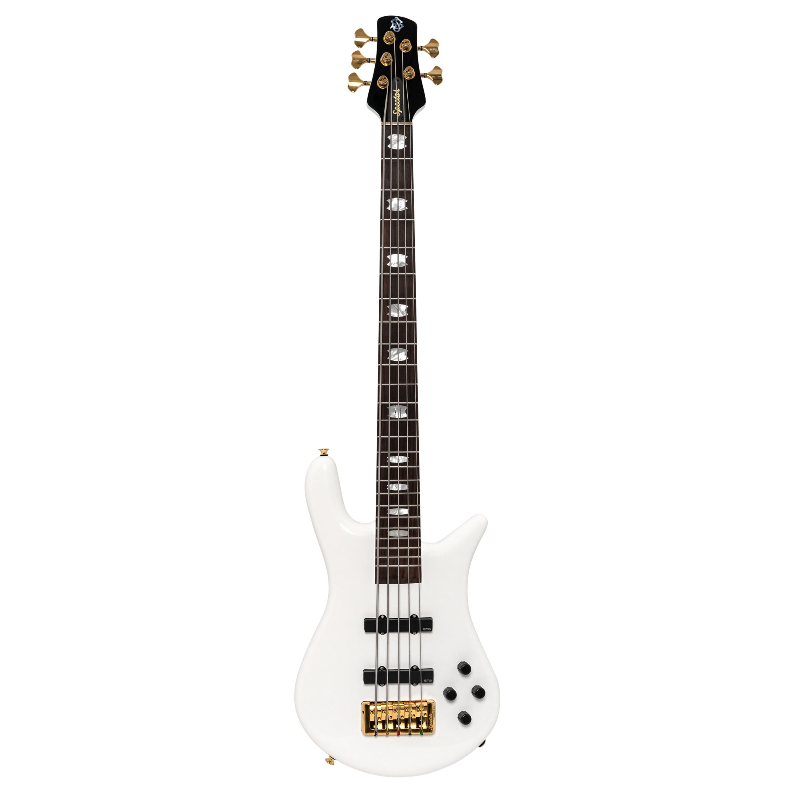 Spector E-Bass, Euro Classic 5 Solid White Gloss - E-Bass