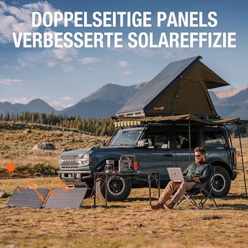 Jackery Solaranlage 80W Panel für Explorer 240, 500, 1000 Powerstation, 80,00 W, Monokristallines