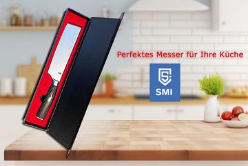 SMI Häckslermesser Damaskus Muster Nakiri Messer Hackmesser küchenmesser Pakkaholz Griffe (1-St), 7 Zoll für Haus und Küche