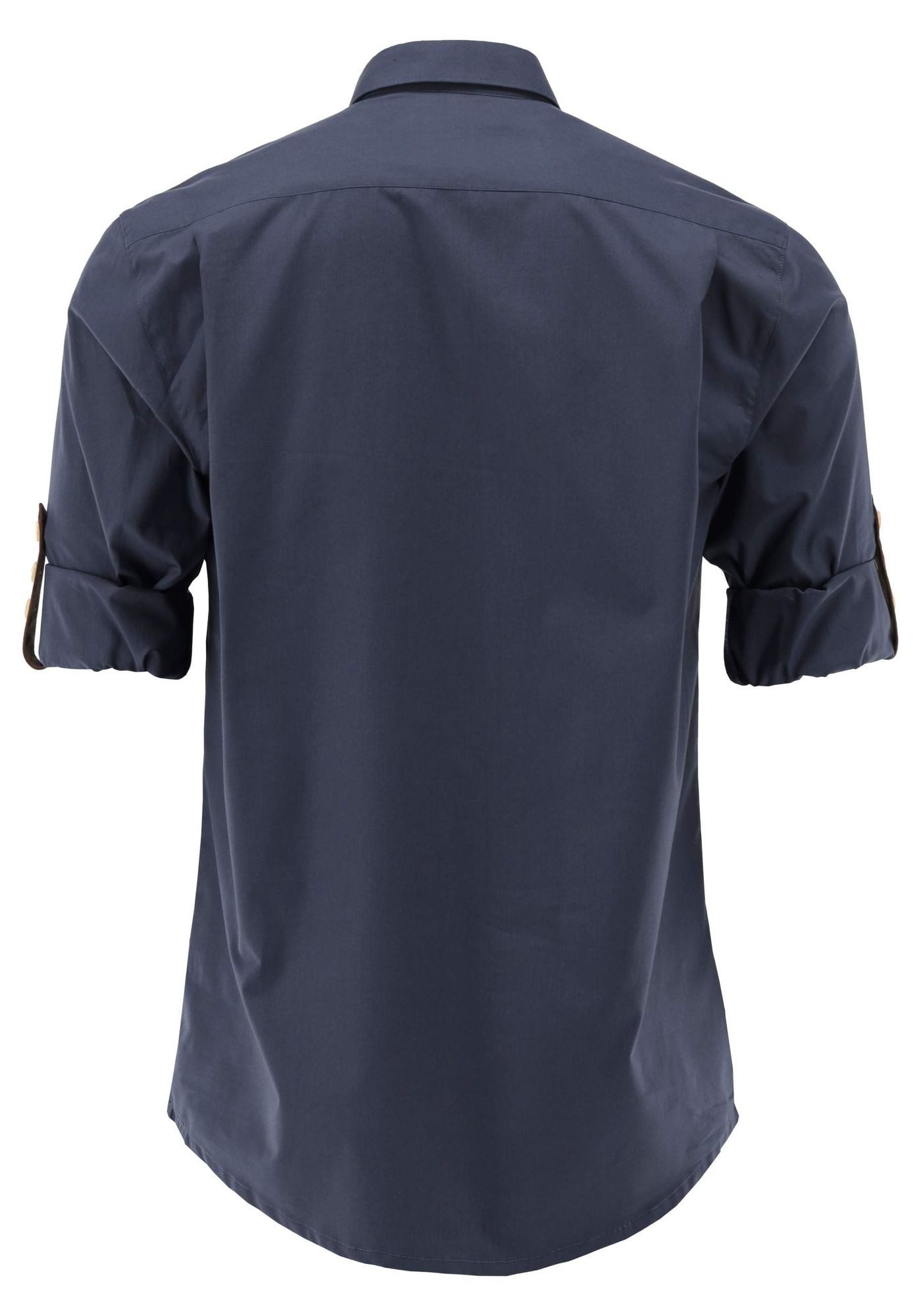 OS Trachten Trachtenhemd Tesoi Regular Fit, 1/1-Arm, Haifischkragen